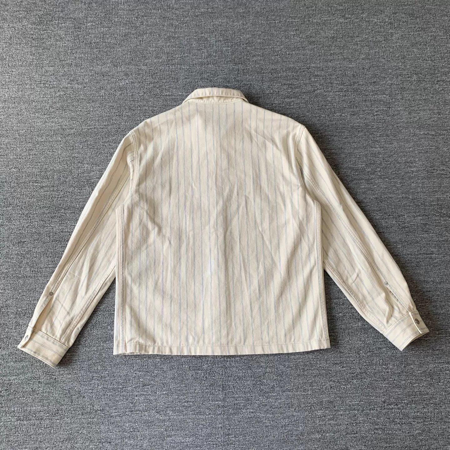 Dior Dior x HYLTON NEL 25 New Cream Stripe Logo Denim JKT 46 Size US S / EU 44-46 / 1 - 2 Thumbnail