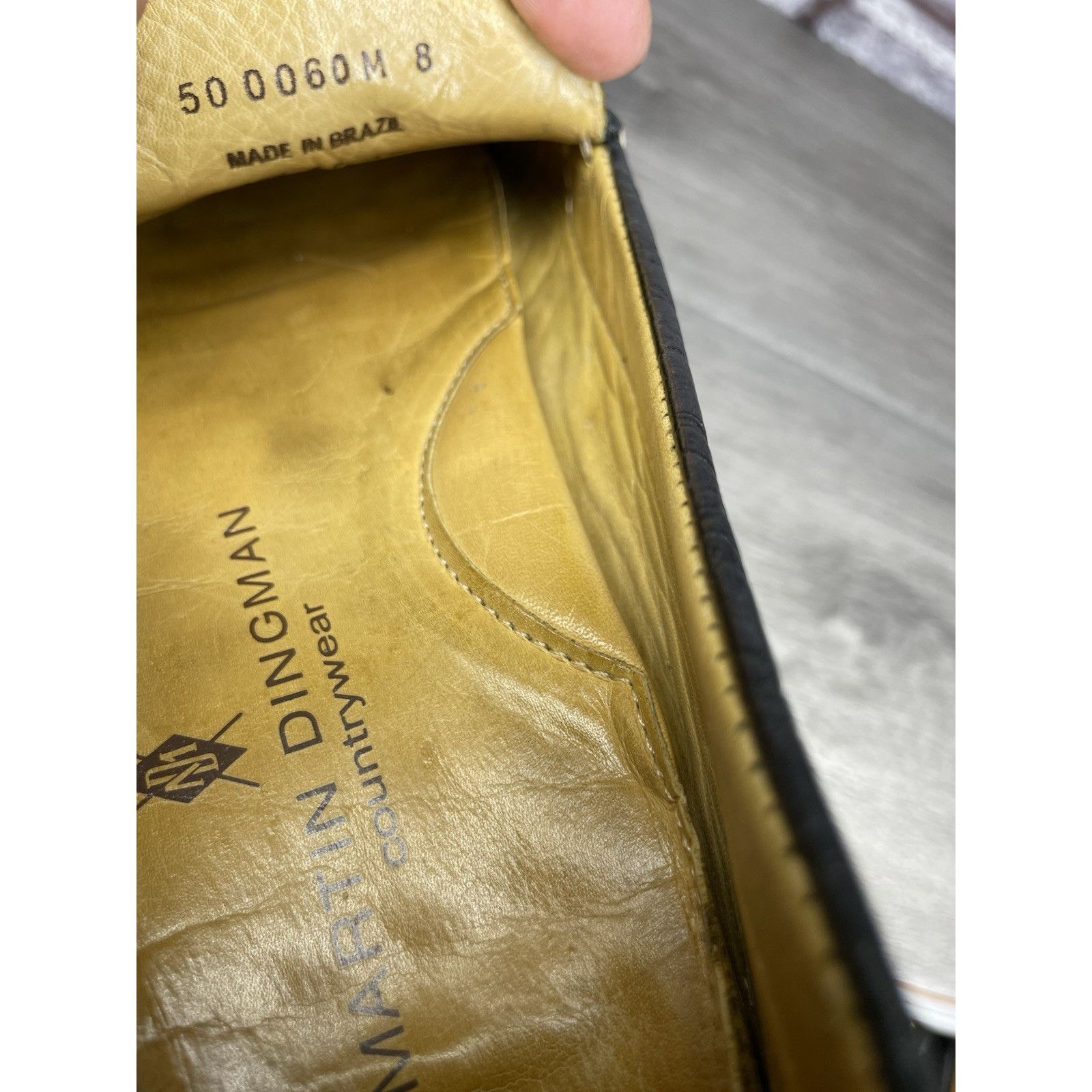 Martin Dingman Martin Dingman Croc Embossed Black Leather Loafers Moccasins Size US 8 / IT 38 - 15 Thumbnail