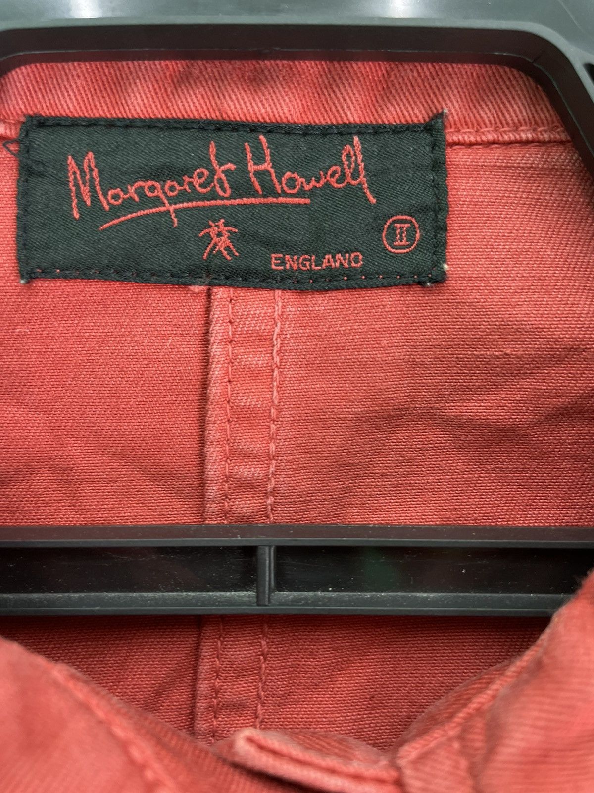 Margaret Howell × Vintage Vtg 90s Margaret Howell workwear red cotton jacket Size M / US 6-8 / IT 42-44 - 5 Thumbnail