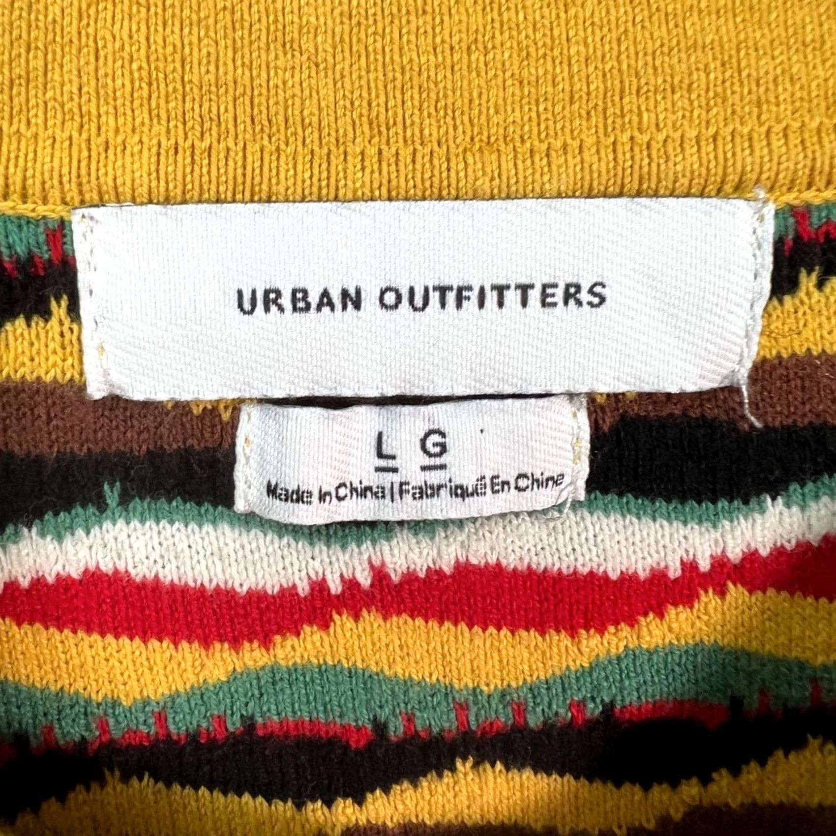 Urban Outfitters Urban Outfitters Polo Shirt Mens Large Multicolor Striped Cotton Short Sleeve Button Collared Jeanswear Not Applicable? Size US L / EU 52-54 / 3 - 3 Thumbnail