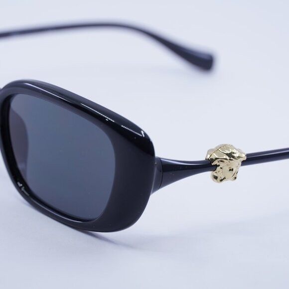 Versace Versace VE4504D GB1/87 Sunglasses Shiny Black Rectangle Size ONE SIZE - 8 Thumbnail