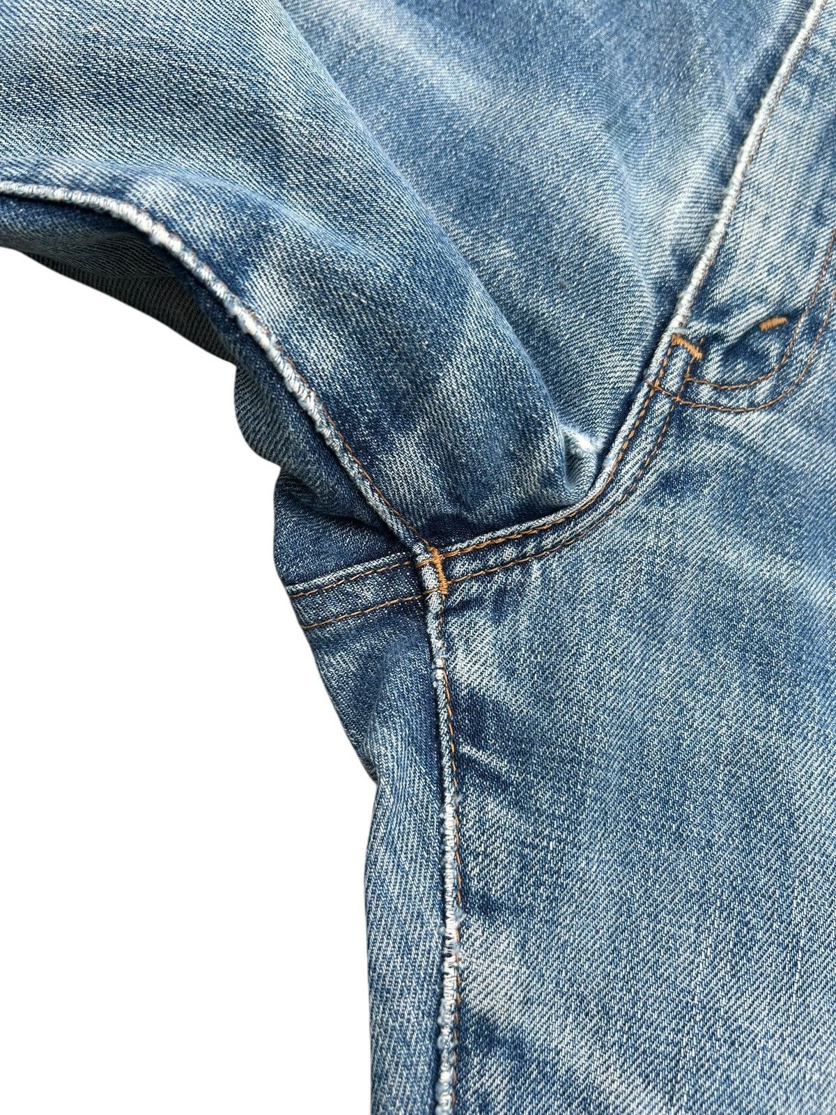 Kapital Thrashed Vintage Levis big E Selvedge Repair Denim jeans Size US 30 / EU 46 - 15 Thumbnail