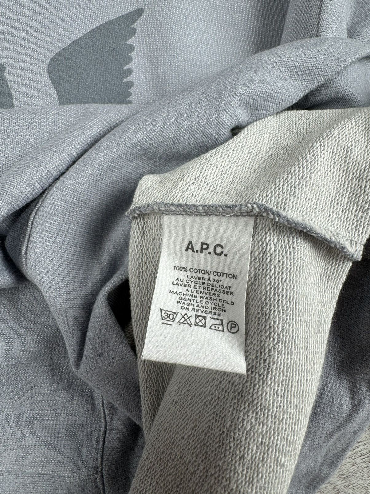 A.P.C. A.P.C APC Rue Madame Paris Eagle Relaxed Sweatshirt Pullover Size US M / EU 48-50 / 2 - 10 Thumbnail