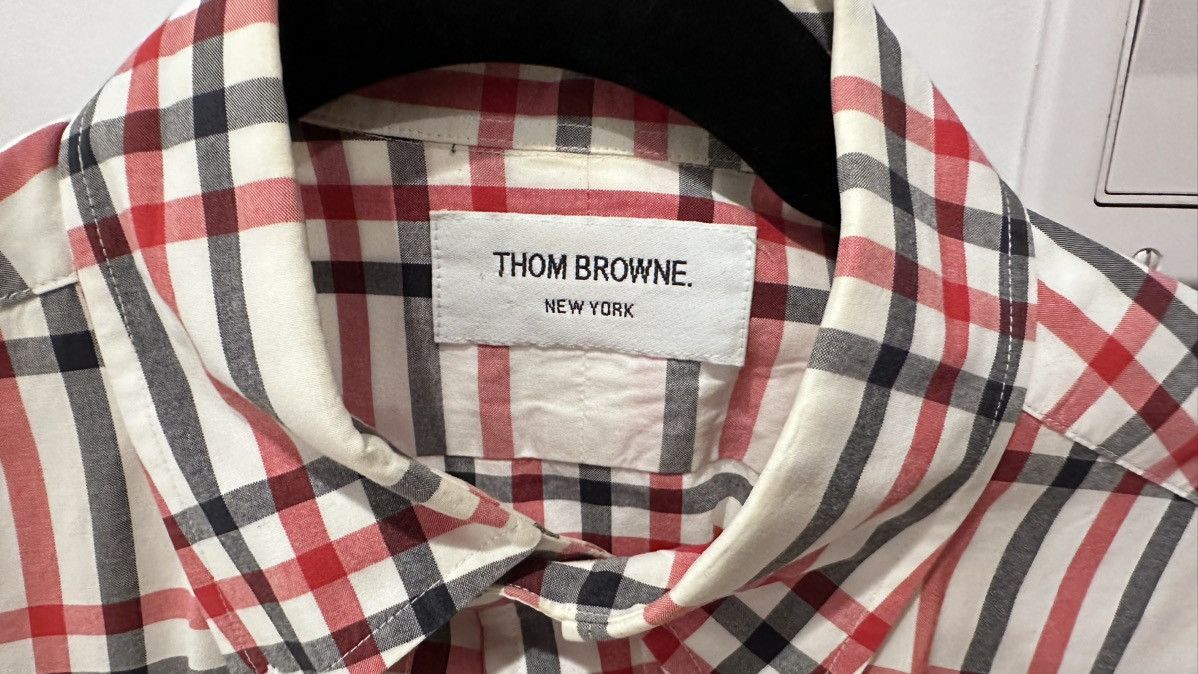 Thom Browne Plaid Button Down