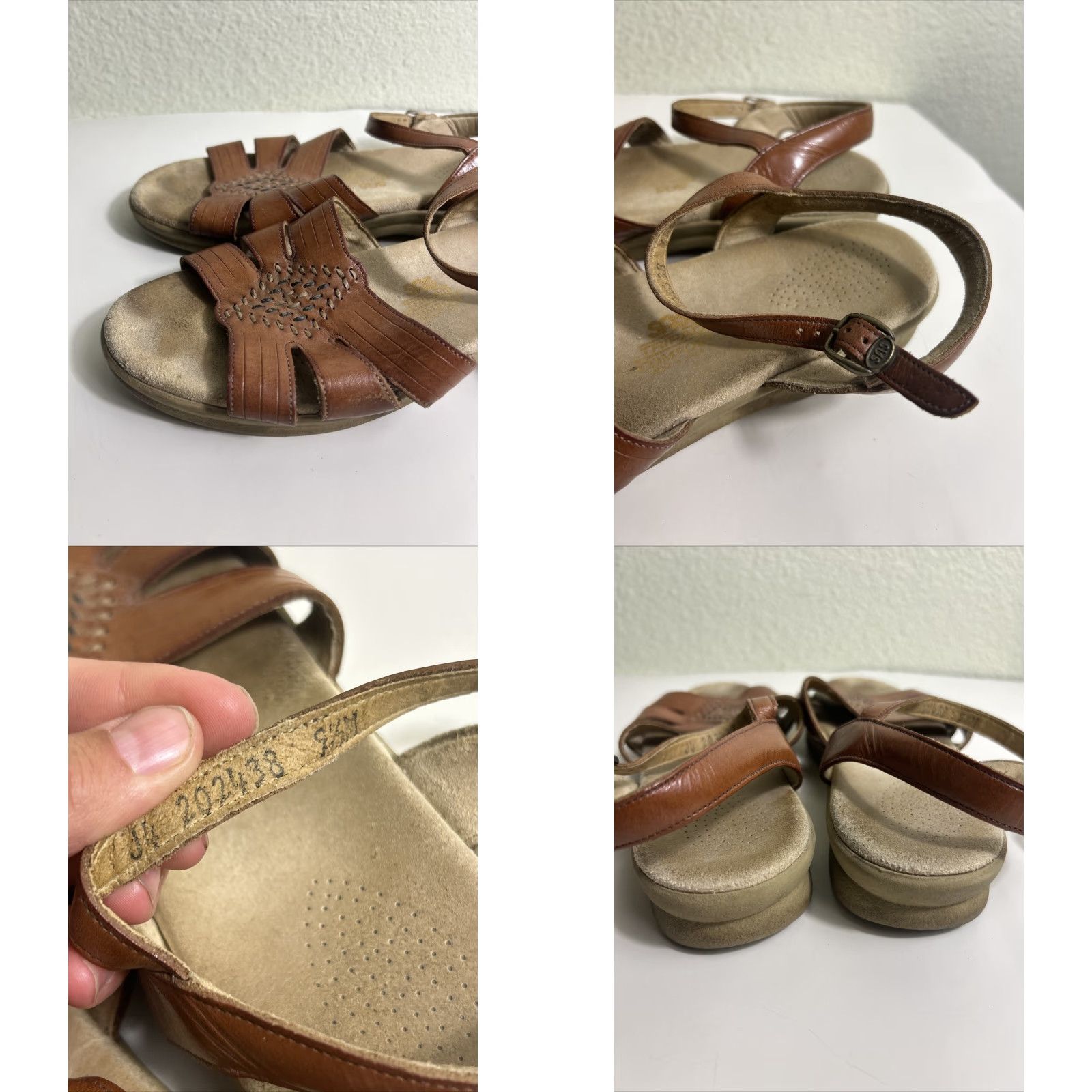SAS SAS Tripad Comfort Sandal Tan Leather Women's Brown Strappy Size 9.5 M Size US 10 / IT 40 - 8 Thumbnail