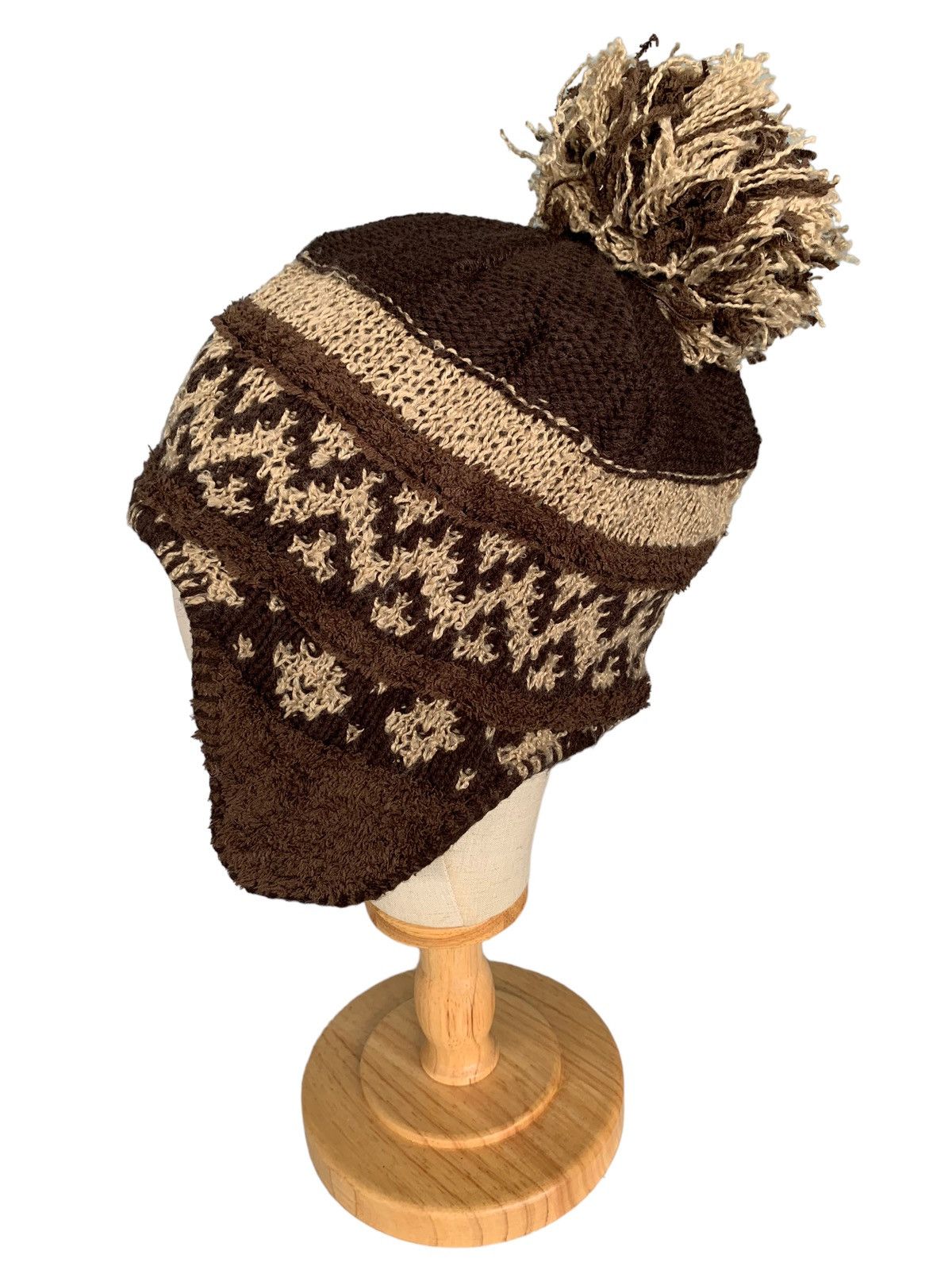 14th Addiction × Japanese Brand HIPPIES STYLE Grace Hats Earflap Knitted Beanie Hats Size ONE SIZE - 5 Thumbnail