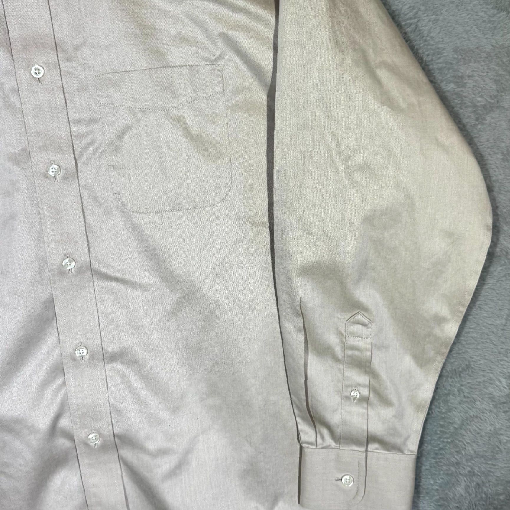 gold label dress shirt Wilkes & Riley Solid Spread Collar Dress Shirt Classic Fit Ecru B1035 / 16 / 32/33 main image 0