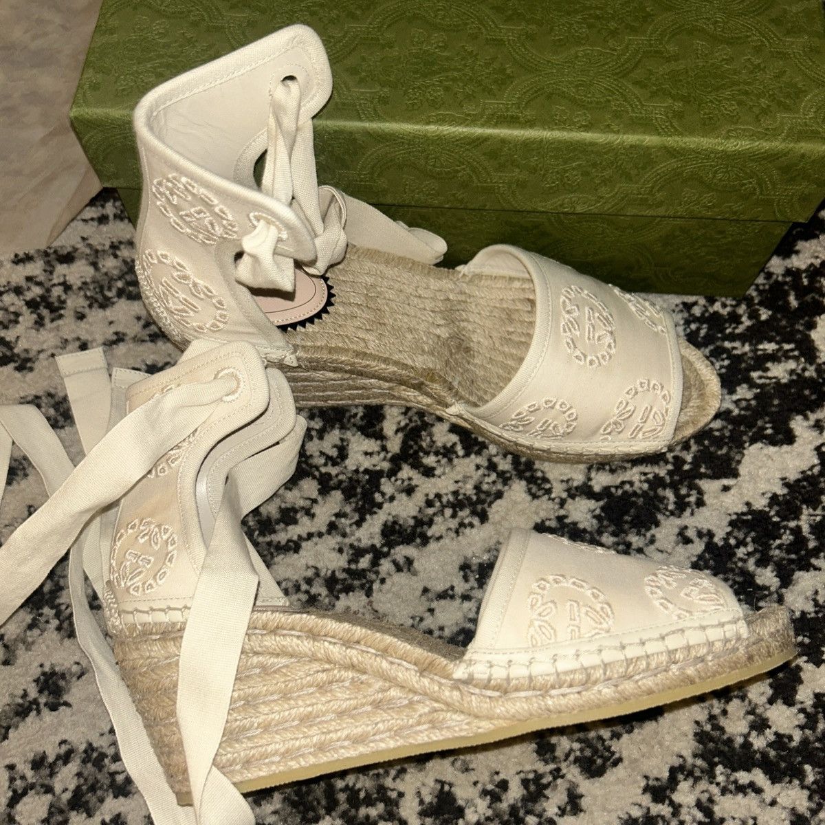 Gucci Gucci Interlocking G One Strap Sandal Espadrille Size US 9.5 / IT 39.5 - 4 Thumbnail