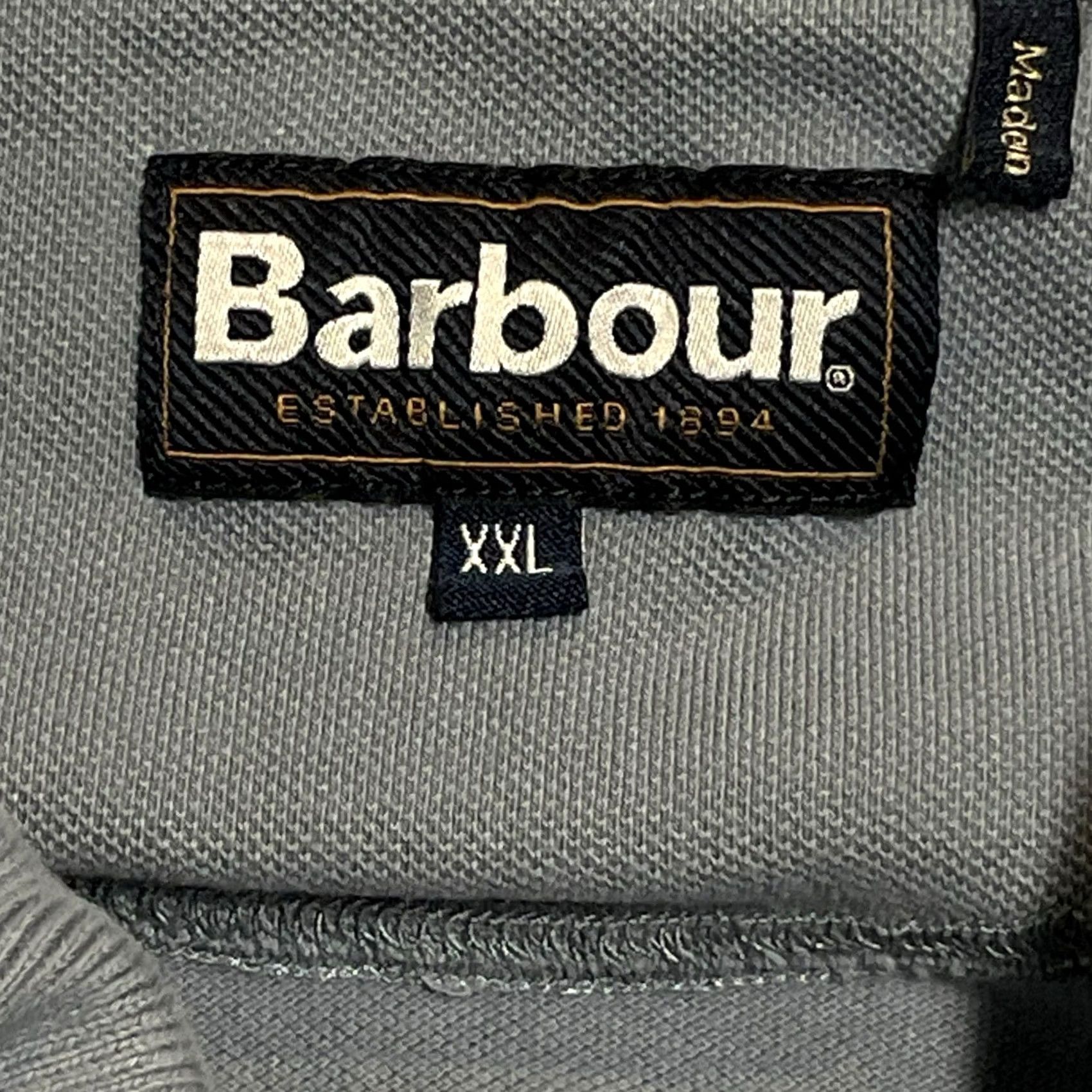 Barbour Barbour Shirt Mens 2XL Gray Men CREST Logo Cotton Polo Size US XXL / EU 58 / 5 - 5 Thumbnail