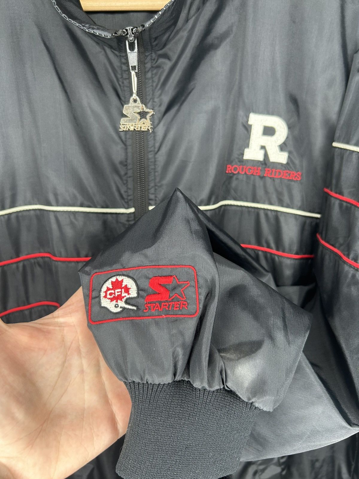 Starter Vintage Starter CFL Rough Riders Zip Up Nylon Light Jacket Size US XL / EU 56 / 4 - 6 Thumbnail
