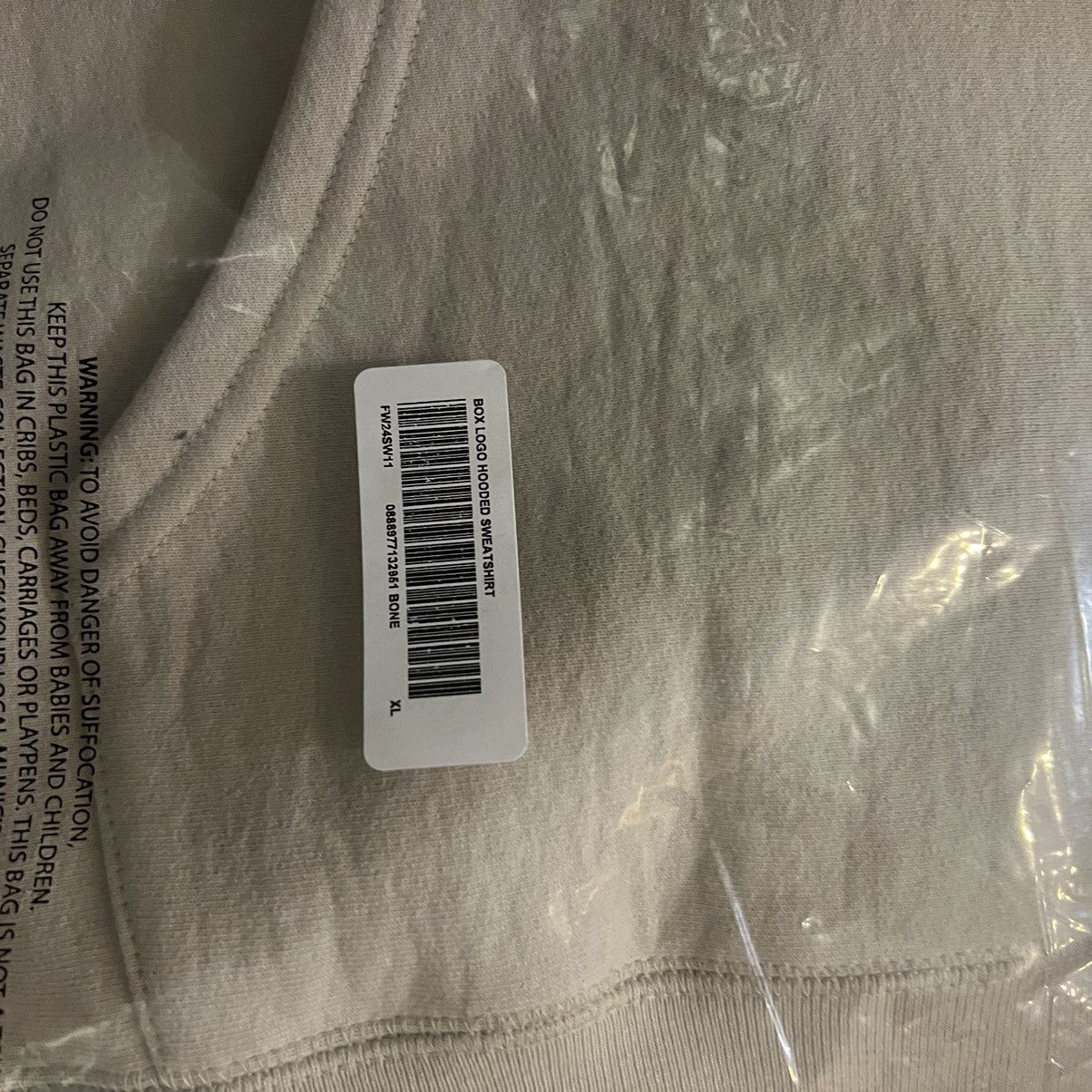 Supreme Supreme Box Logo Hooded Sweatshirt FW24 Stone Size XL Size US XL / EU 56 / 4 - 4 Thumbnail