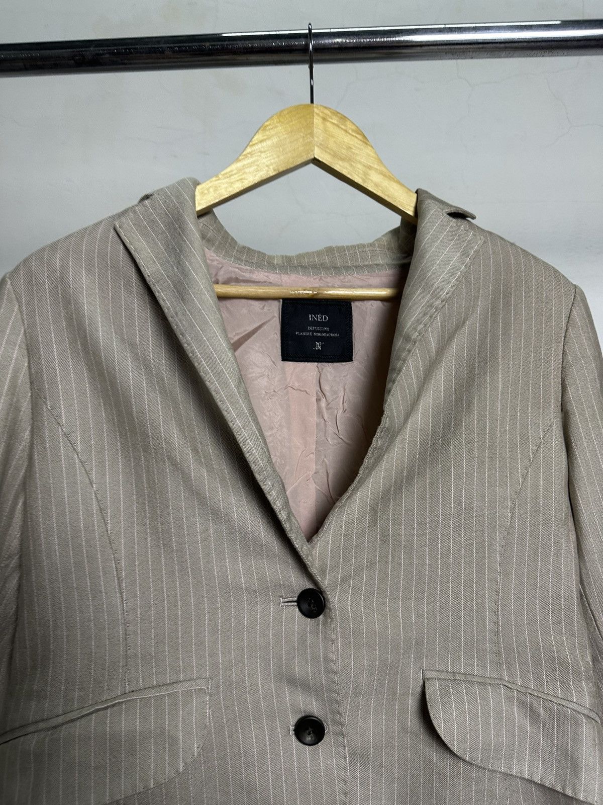 Yohji Yamamoto Ined Stripe line up Blazer Size M / US 6-8 / IT 42-44 - 2 Thumbnail