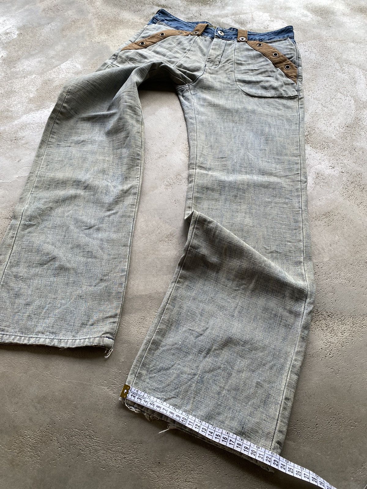 If Six Was Nine × Japanese Brand Hybrid Denim Jeans Size US 32 / EU 48 - 14 Thumbnail