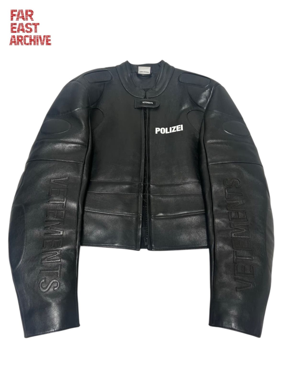 Vetements Vetements Polizei Leather Racing Jacket | Grailed