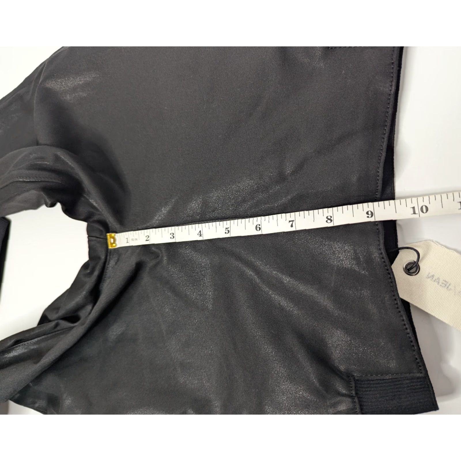 Rag & Bone NWT Rag & bone The Danny Coated Black Jogger Pants Leggings XS Pull-On Women Size XS Black Wax Coated Joggers Elastic Waist Hem Size 26" / US 2 / IT 38 - 6 Thumbnail