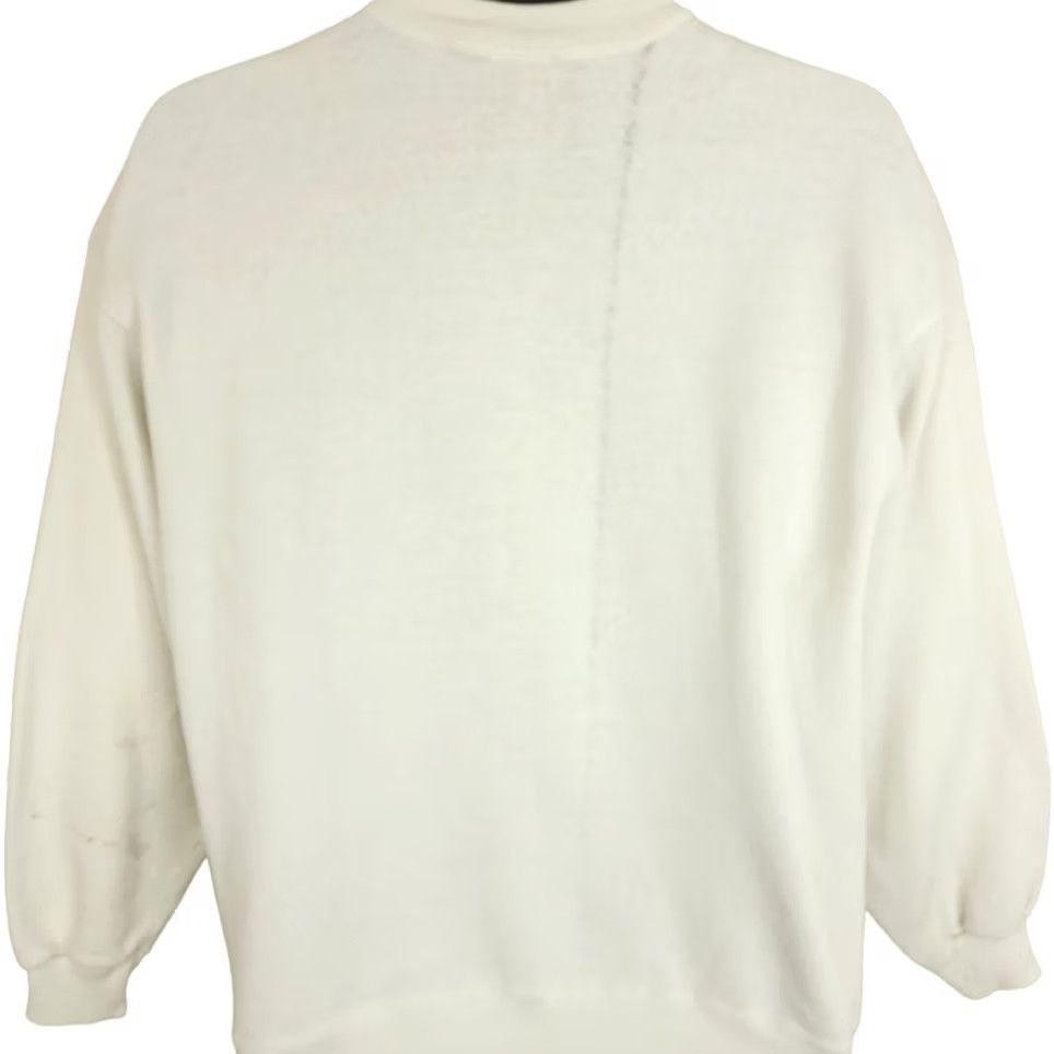 Vintage VINTAGE Empowering Vision Sweatshirt Mens L White 90s Winter Retreat 1994 Sweatshirt Size US L / EU 52-54 / 3 - 4 Thumbnail