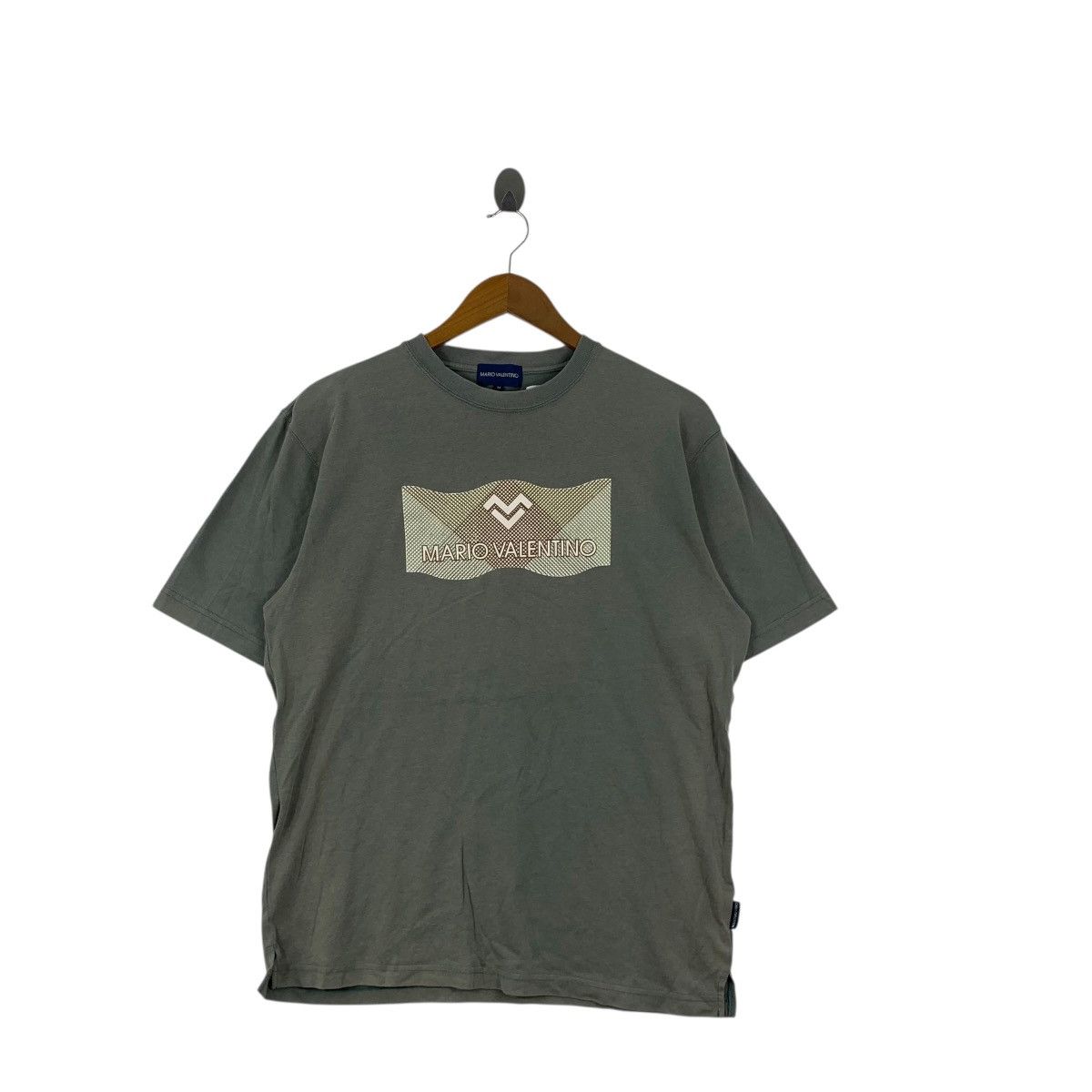 Other Vintage MARIO VALENTINO ITALY Center Box Logo Tee Shirt Top Size M / US 6-8 / IT 42-44 - 3 Thumbnail