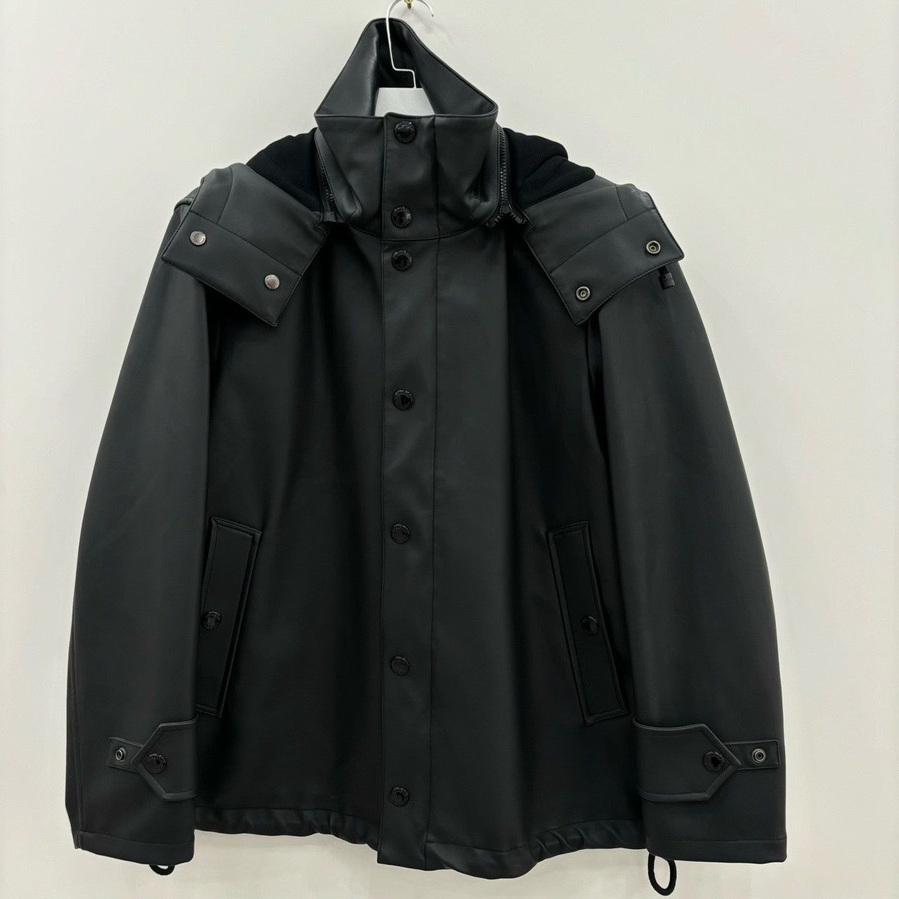 Burberry Burberry Solid Single-Breasted Hooded Leather Trench Size US M / EU 48-50 / 2 - 1 Thumbnail