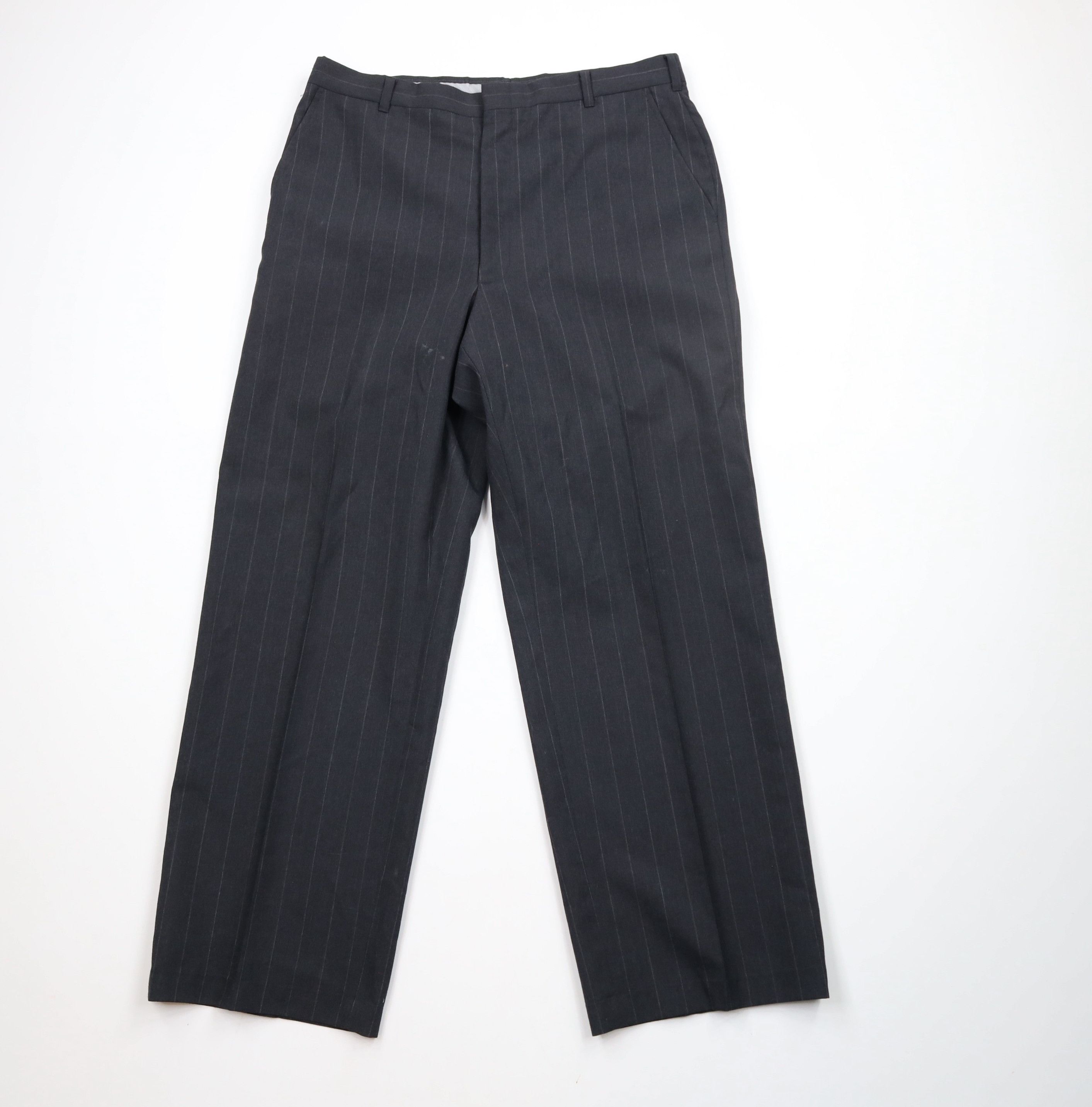 Vintage Vintage 70s Streetwear Pinstriped Wide Leg Chino Pants USA Size US 34 / EU 50 - 1 Thumbnail