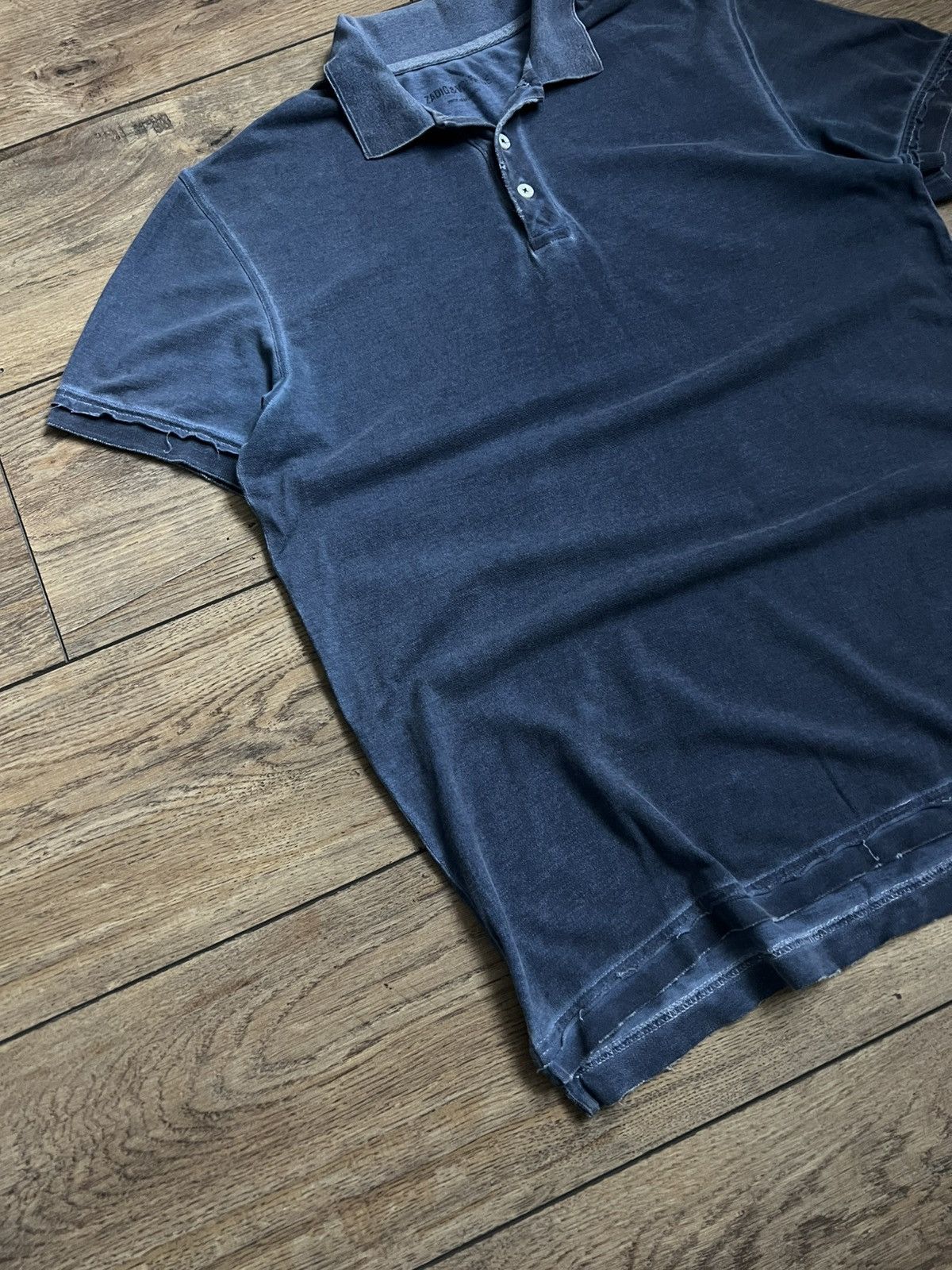 Zadig & Voltaire Zadig & Voltaire Rare Washed Polo Shirt Size US M / EU 48-50 / 2 - 3 Thumbnail