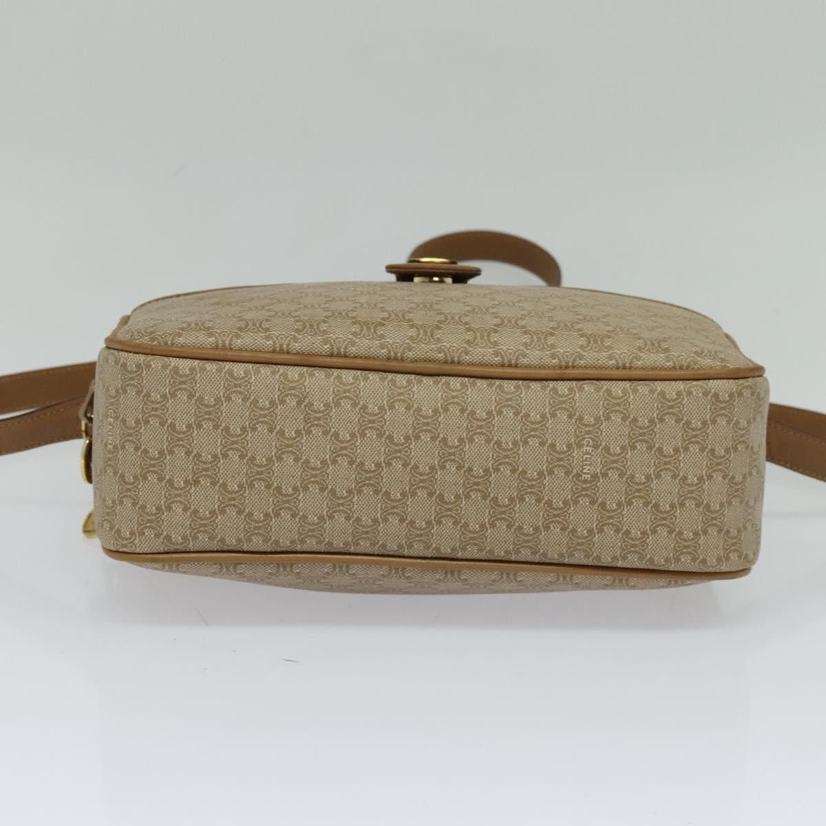 Celine CELINE Macadam Canvas Shoulder Bag Beige Size ONE SIZE - 9 Thumbnail