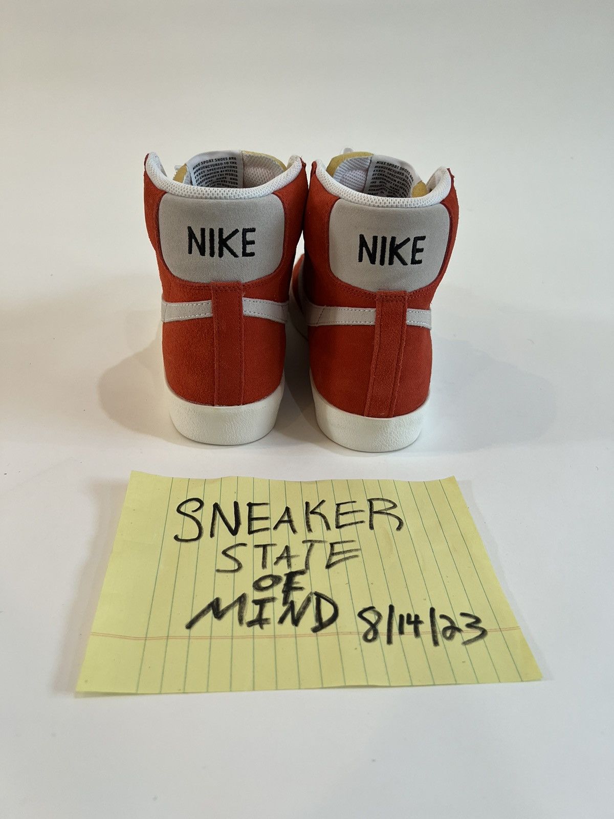Nike × Vintage NIKE BLAZER MID ‘77 SUEDE “HABANERO RED” SIZE: 9. Worn 1x Size US 9 / EU 42 - 4 Thumbnail