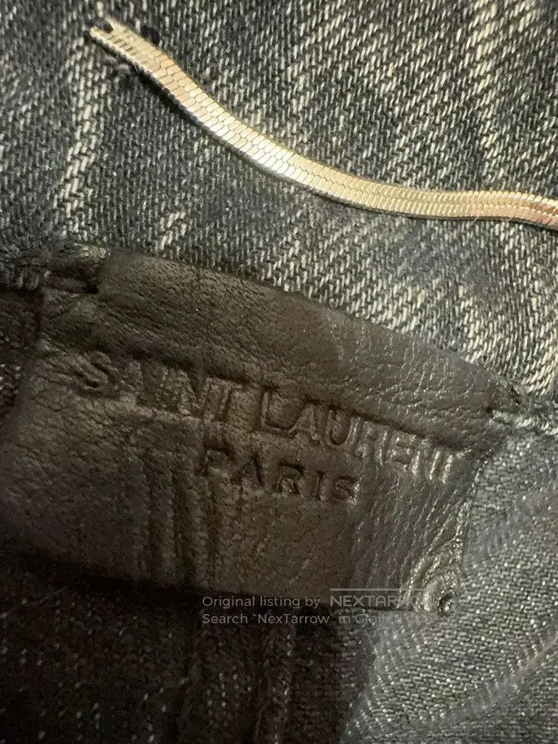 Saint Laurent Paris YSL SLP Distressed Denim Jeans. Size US 30 / EU 46 - 3 Thumbnail