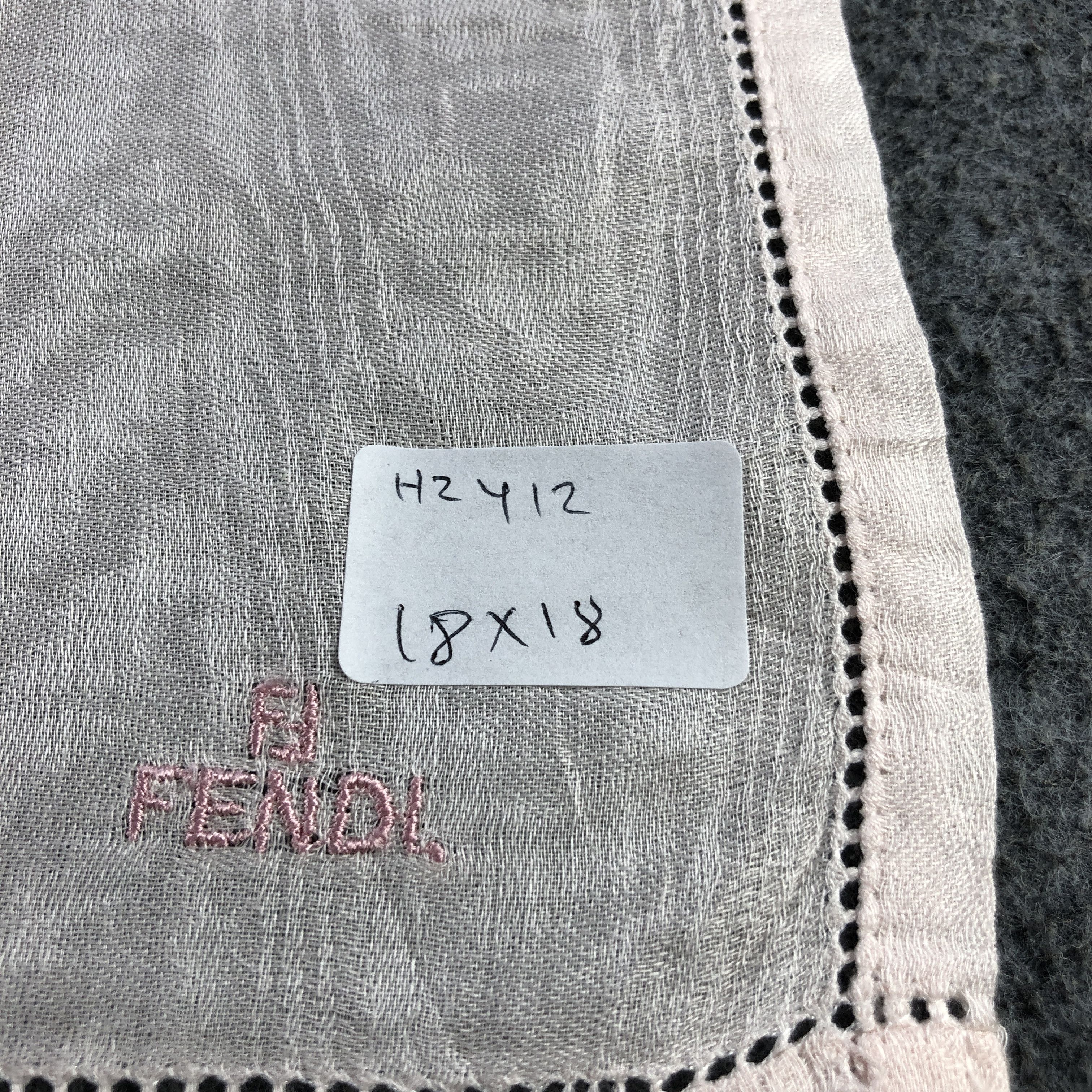 Vintage FeNdI Handkerchief Neckerchief Bandana H2412 Size ONE SIZE - 5 Thumbnail
