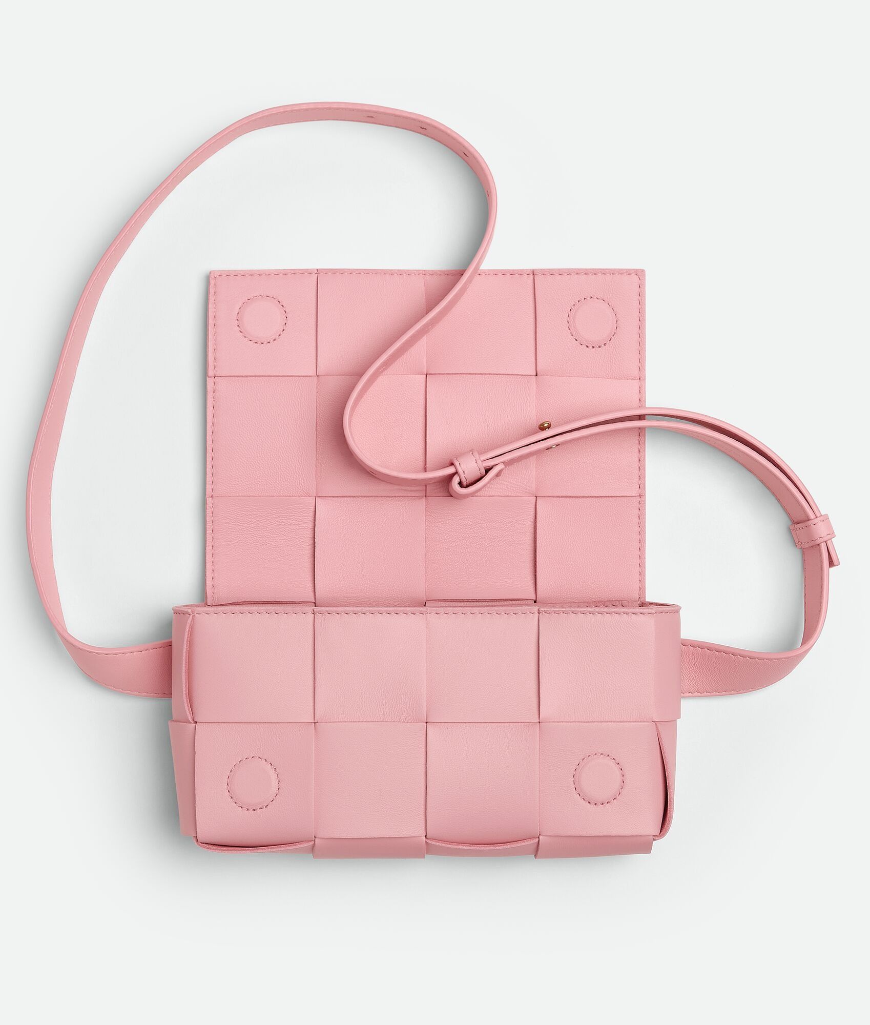 Bottega Veneta o1n1vont0225 Size: OS / Unisex Cassette Belt Bag in Pink Size ONE SIZE - 4 Thumbnail