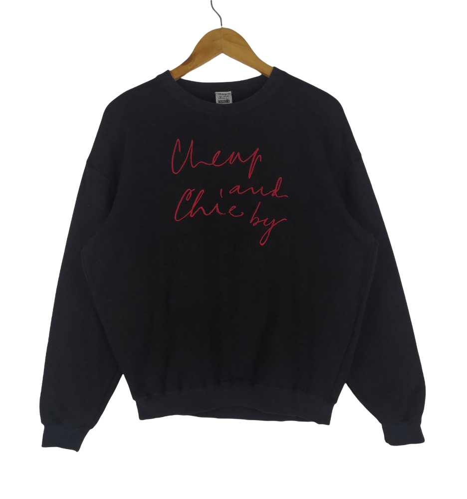 Moschino Vintage Moschino Sweatshirt Embroidery Spellout Sweater Size US M / EU 48-50 / 2 - 2 Thumbnail