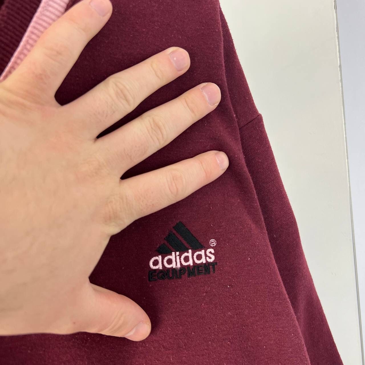 Adidas Rare Adidas Equipment Vintage V Neck Sweatshirt 90s Size US L / EU 52-54 / 3 - 3 Thumbnail