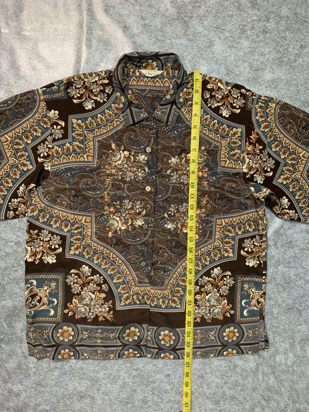 Other Rare Design Vintage Sunnasa Paisley Print Blouse Size M / US 6-8 / IT 42-44 - 8 Thumbnail