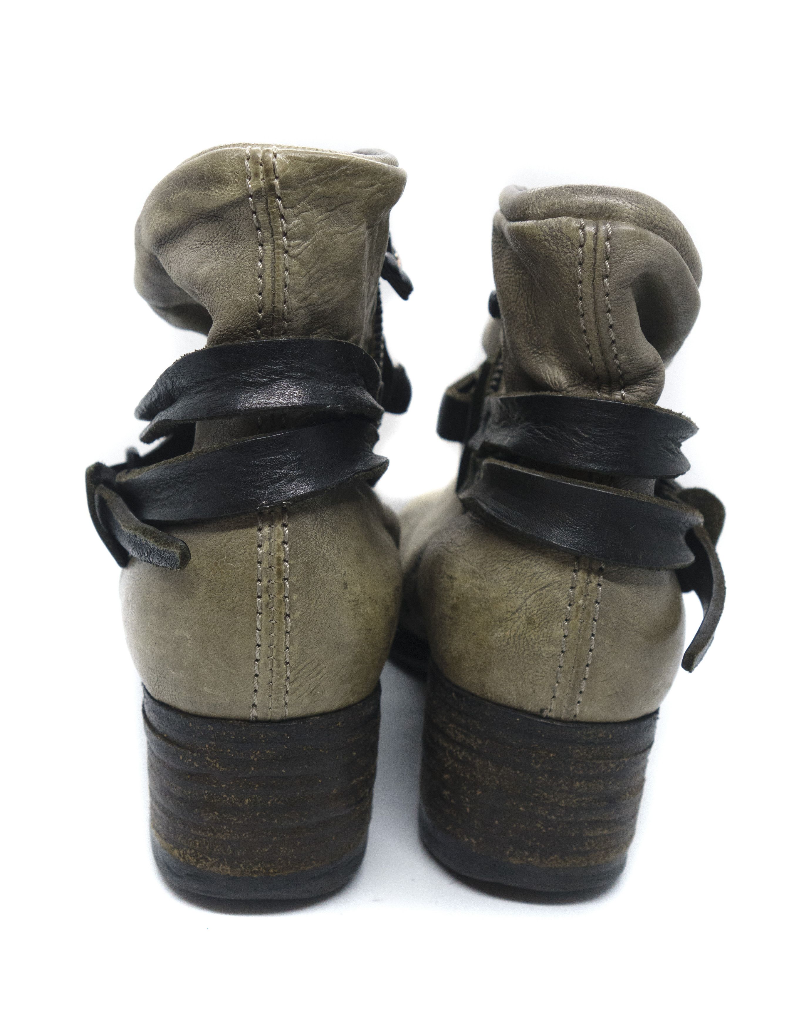 A.S.98 AS98 Belted Leather Boots Size US 9 / IT 39 - 3 Thumbnail