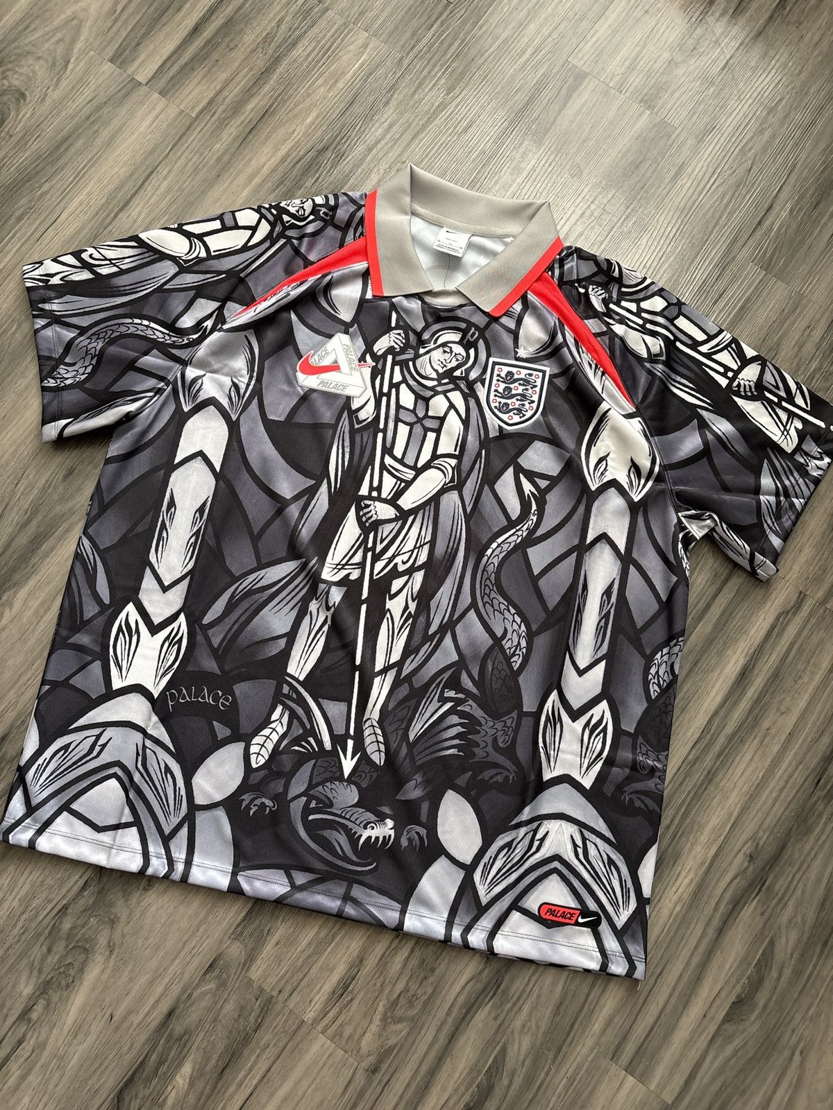 Palace Palace Holy Grail Jersey Burgundy X-Large IN HAND | Grailed