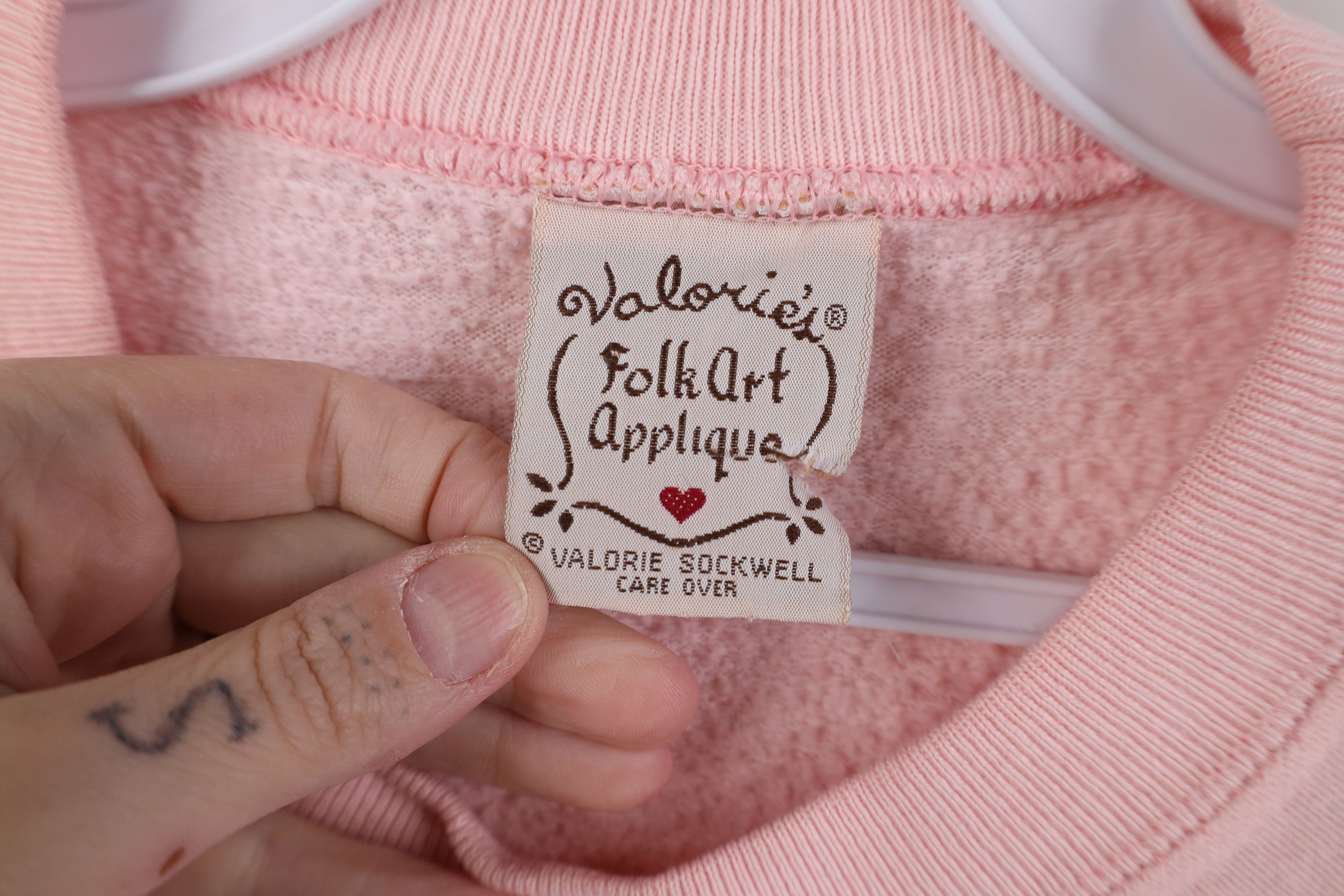 Vintage Vintage 90s Heart Motherhood Is Heir Raising Sweatshirt USA Size S / US 4 / IT 40 - 8 Thumbnail