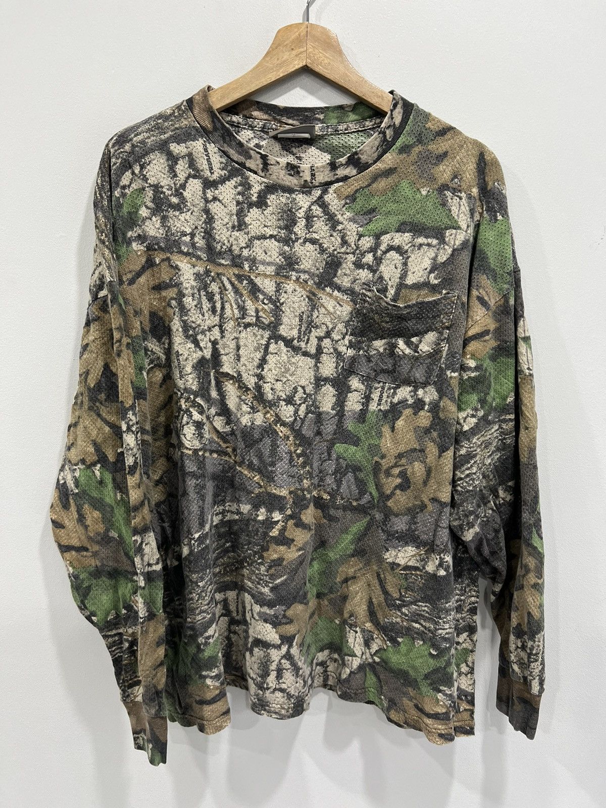 Vintage Vintage Camo Mossy Oaks Longsleeve Shirt Thermal real tree Size US XL / EU 56 / 4 - 1 Thumbnail