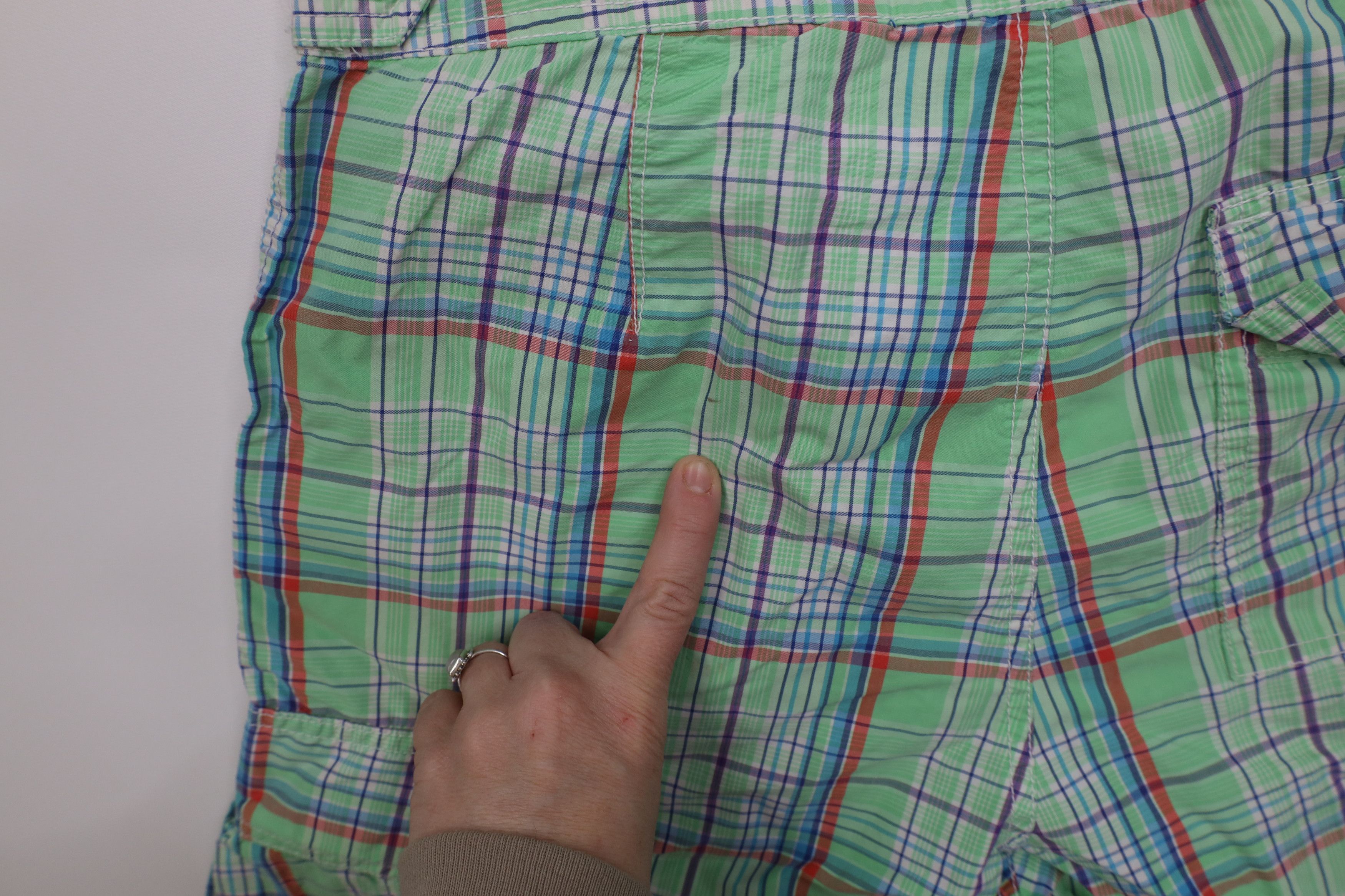Ralph Lauren Vintage 90s Ralph Lauren Plaid Cargo Shorts Swim Trunks Size US 32 / EU 48 - 12 Thumbnail