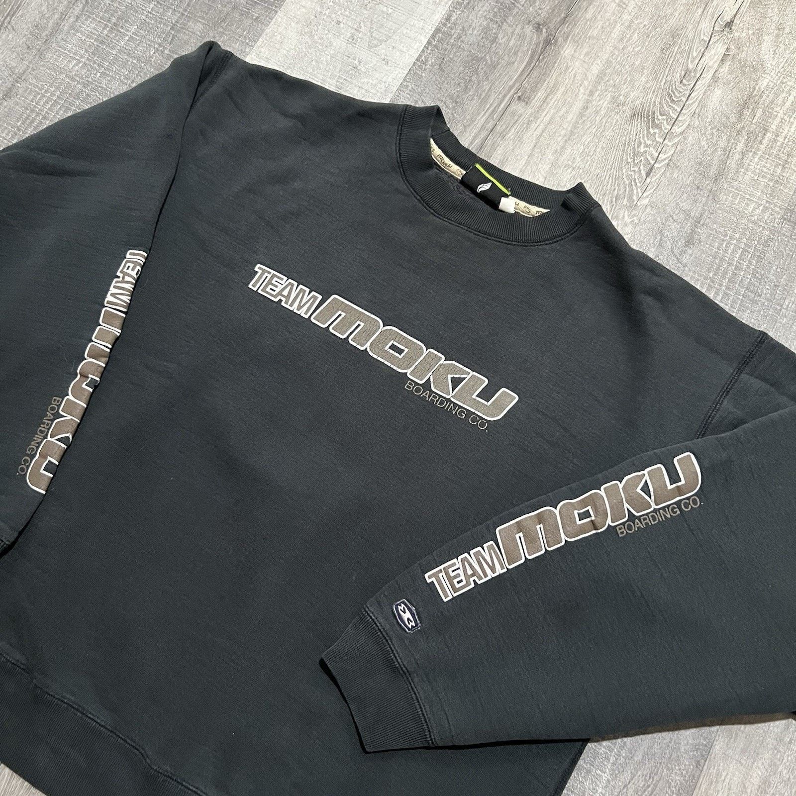 Vintage VTG Moku Boarding Co Heavy Cotton Hawaii Surf Sweatshirt 90s Size US L / EU 52-54 / 3 - 3 Thumbnail