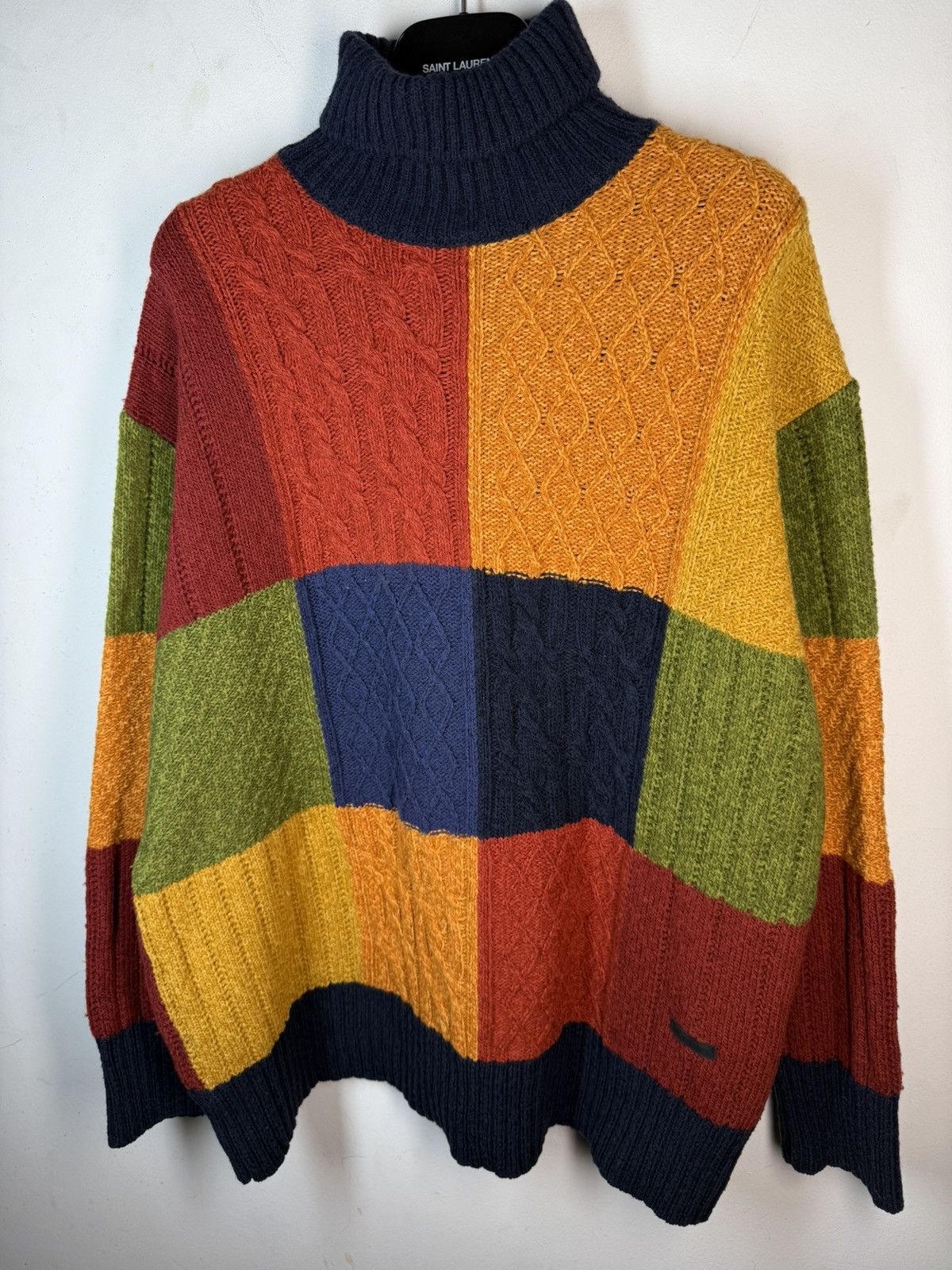 Yves Saint Laurent 🇮🇹Wool YSL Sweater Soft Knitted YSL Turtleneck Knit Size US L / EU 52-54 / 3 - 19 Thumbnail