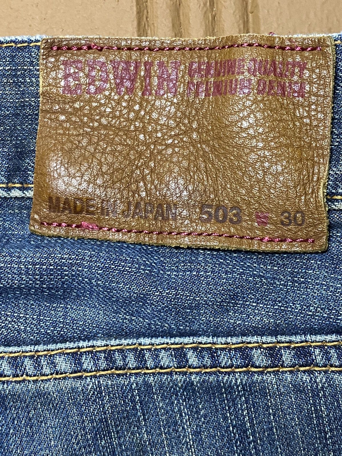 Japanese Brand Vintage Edwin 503 Premium Japan Distressed Loose Jeans Size US 32 / EU 48 - 12 Thumbnail