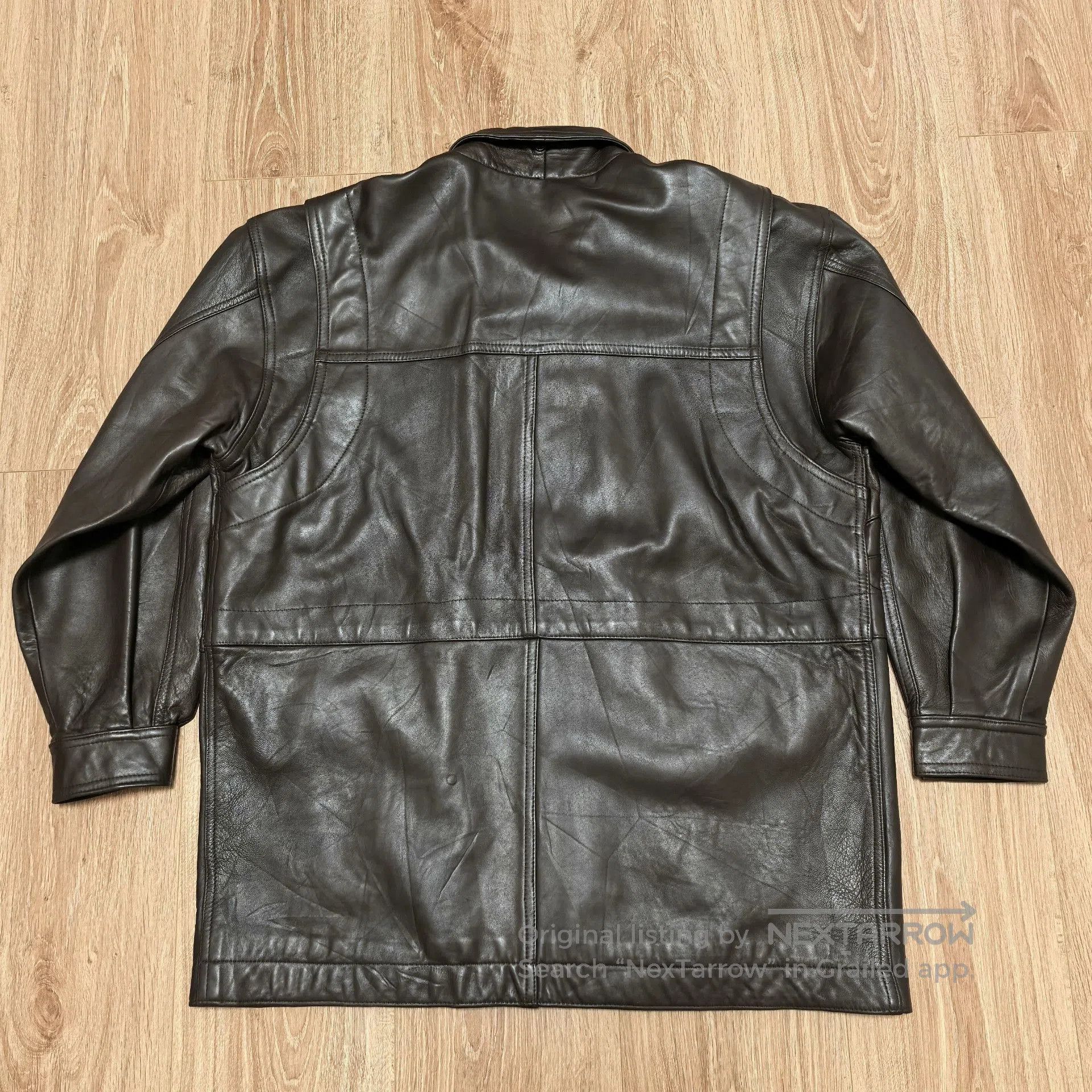 Vintage FLORENCE Sheepskin Moto Leather Jacket. Size US M / EU 48-50 / 2 - 2 Thumbnail