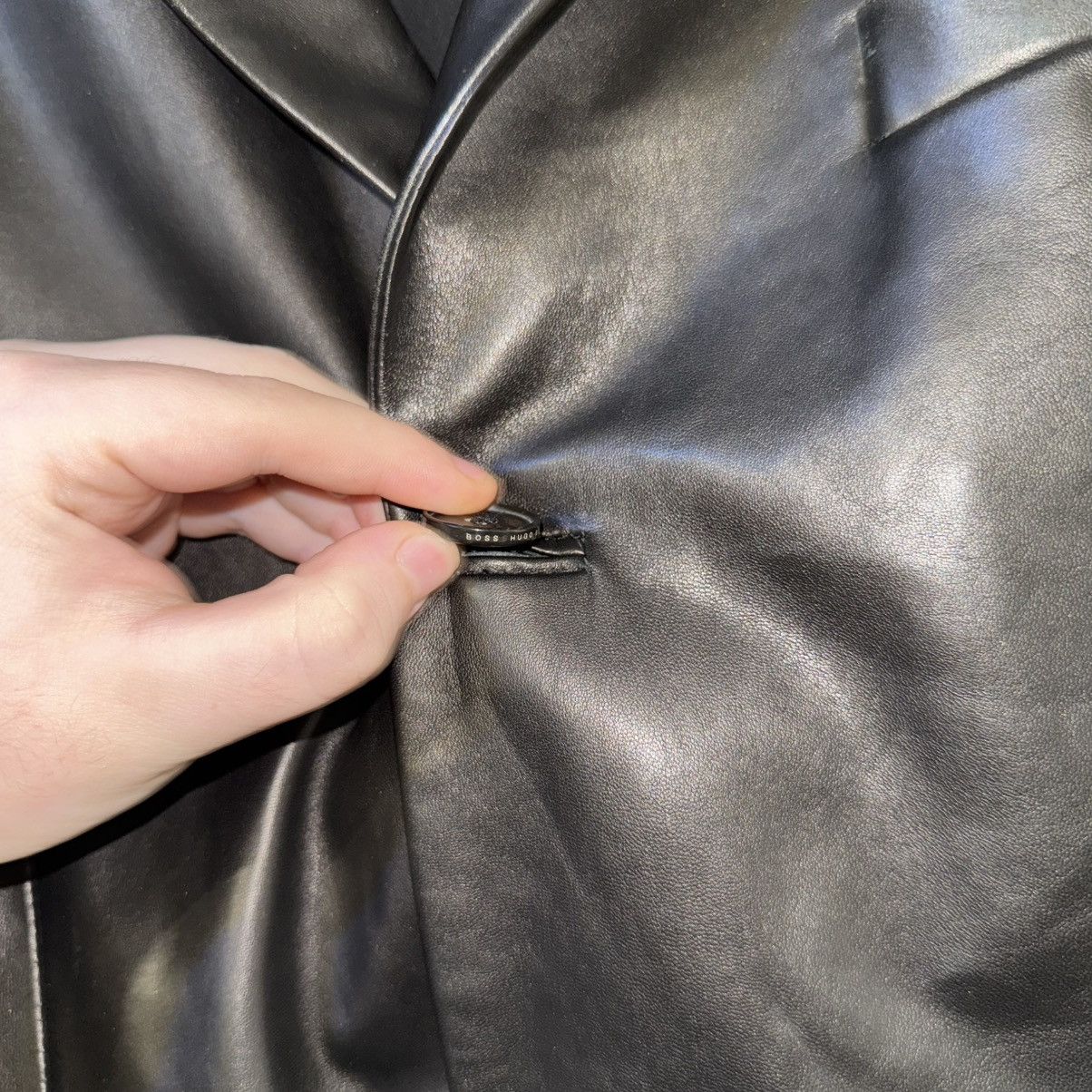 Hugo Boss Vintage 90s Hugo Boss Leather Jacket Coat Size US XL / EU 56 / 4 - 11 Thumbnail