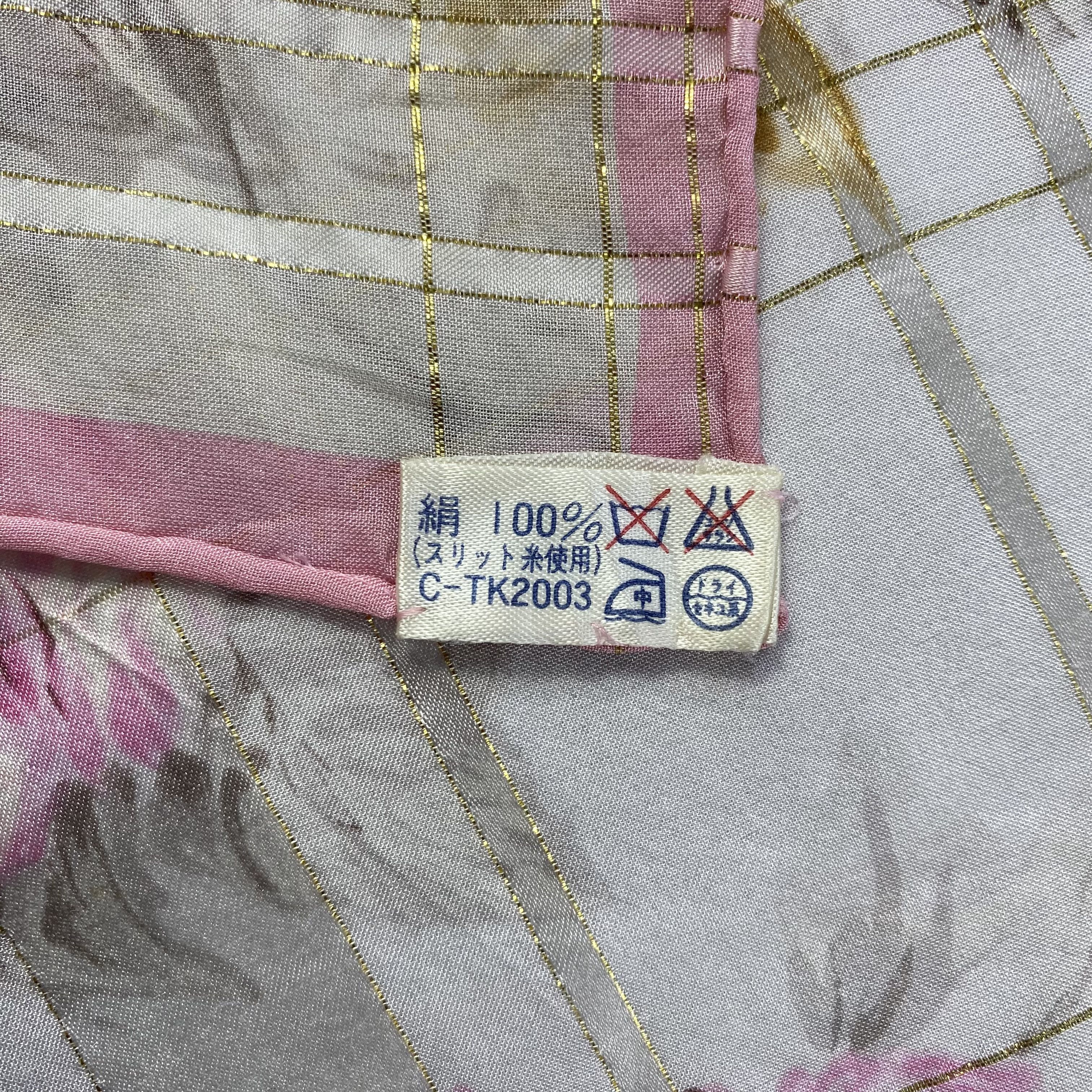 Japanese Brand × Lancel × Vintage Vintage Lancel Floral Silk Scarf SS097 Size ONE SIZE - 6 Thumbnail