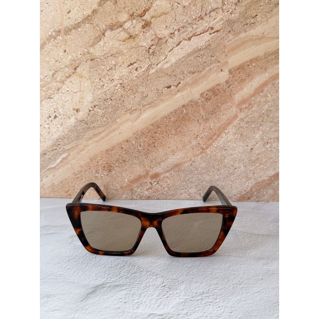 Saint Laurent Paris NEW Saint Laurent SL276 Mica Sunglasses in Havana Brown Size ONE SIZE - 2 Thumbnail