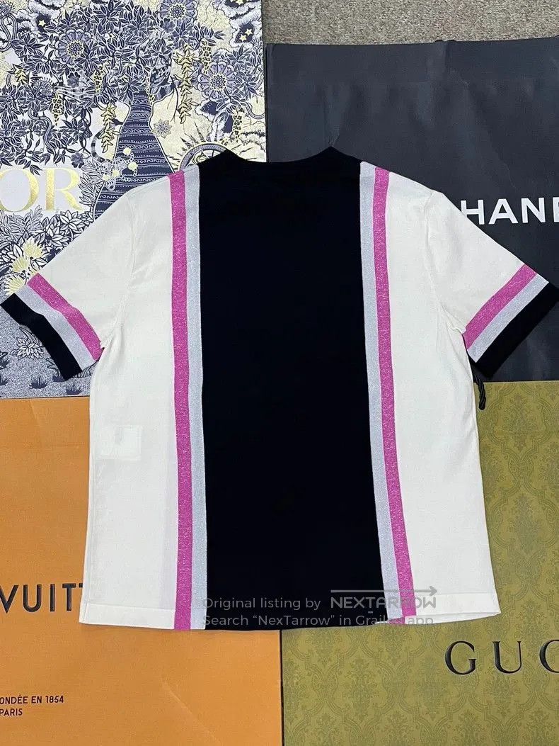 Chanel Chanel Sequin Logo Short Sleeve Top. Size US M / EU 48-50 / 2 - 3 Thumbnail