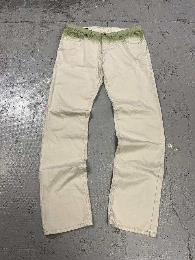 Gucci SS2009 Gucci Gradient White & Green Pants Size 28" / US 6 / IT 42 - 1 Thumbnail