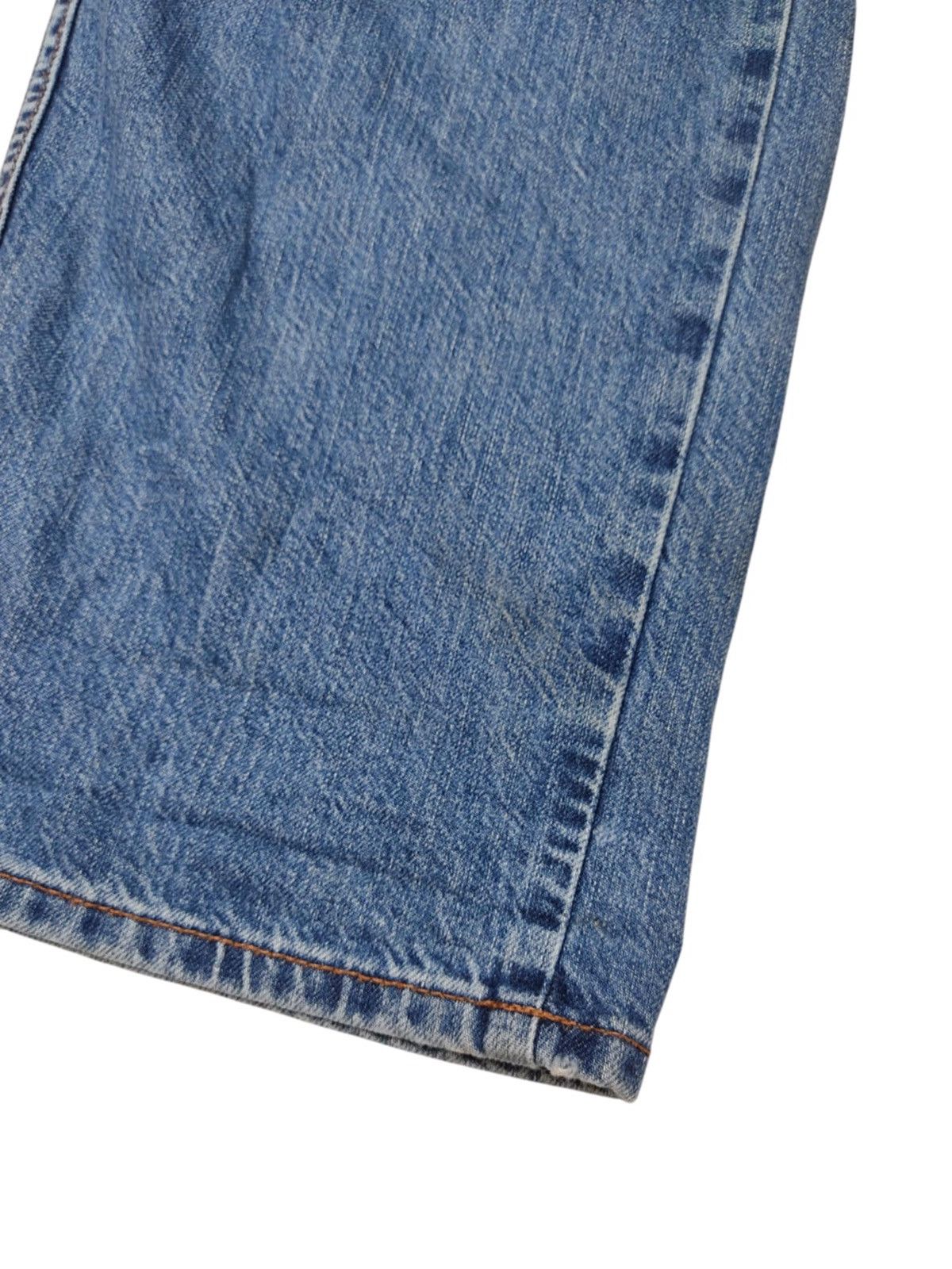 Japanese Brand × Uniqlo Uniqlo U Wide leg distressed Denim jacket Size 29" - 4 Thumbnail