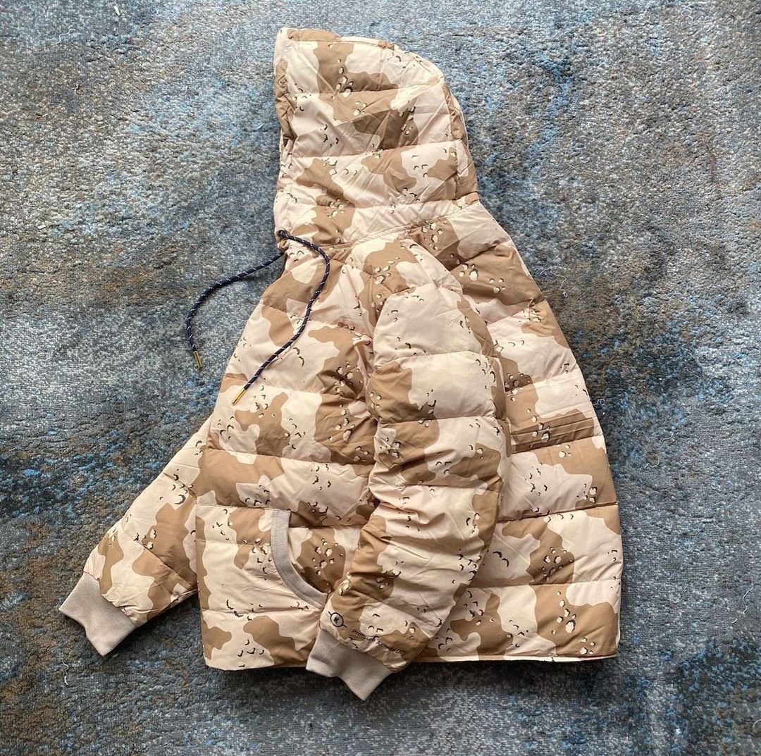 Kith carson high summit desert camo down hoodie