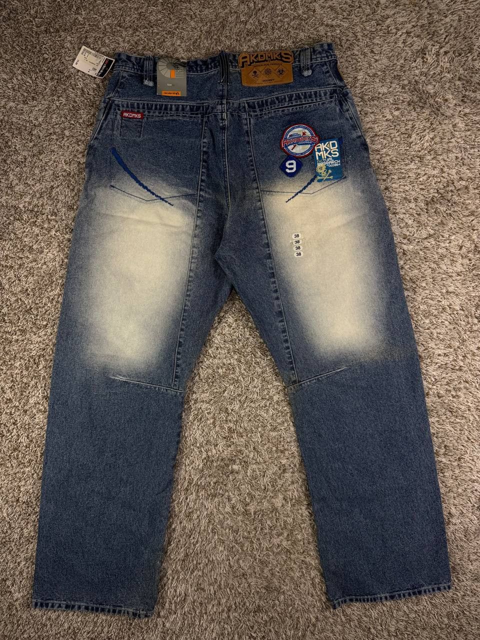Akademiks Vintage Akademiks Baggy Jeans Denim Y2K Hip Hop Patches Size US 38 / EU 54 - 1 Thumbnail