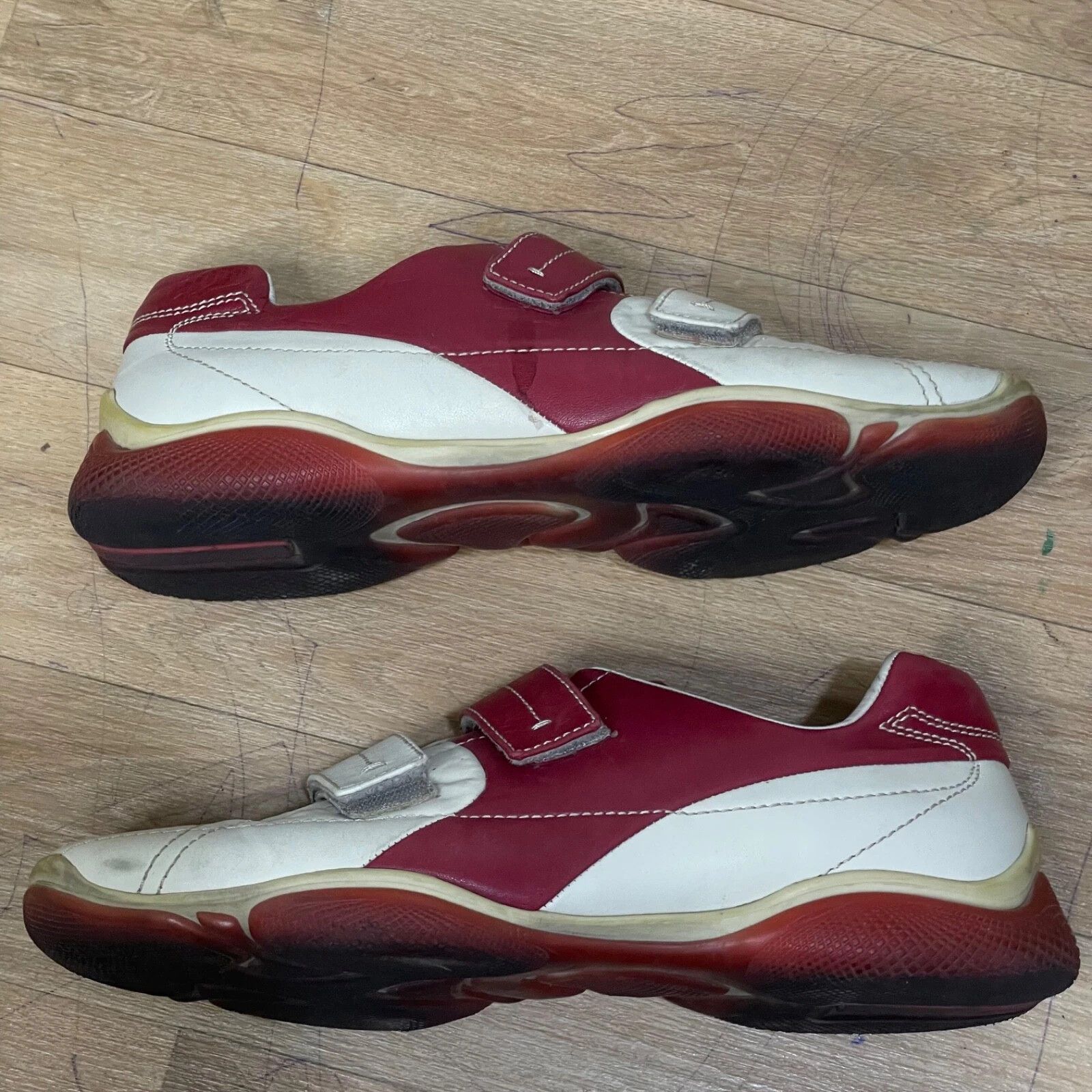 Prada PRADA Linea Rossa Shoes Leather Sneakers Low Top made italy Size US 10 / EU 43 - 3 Thumbnail